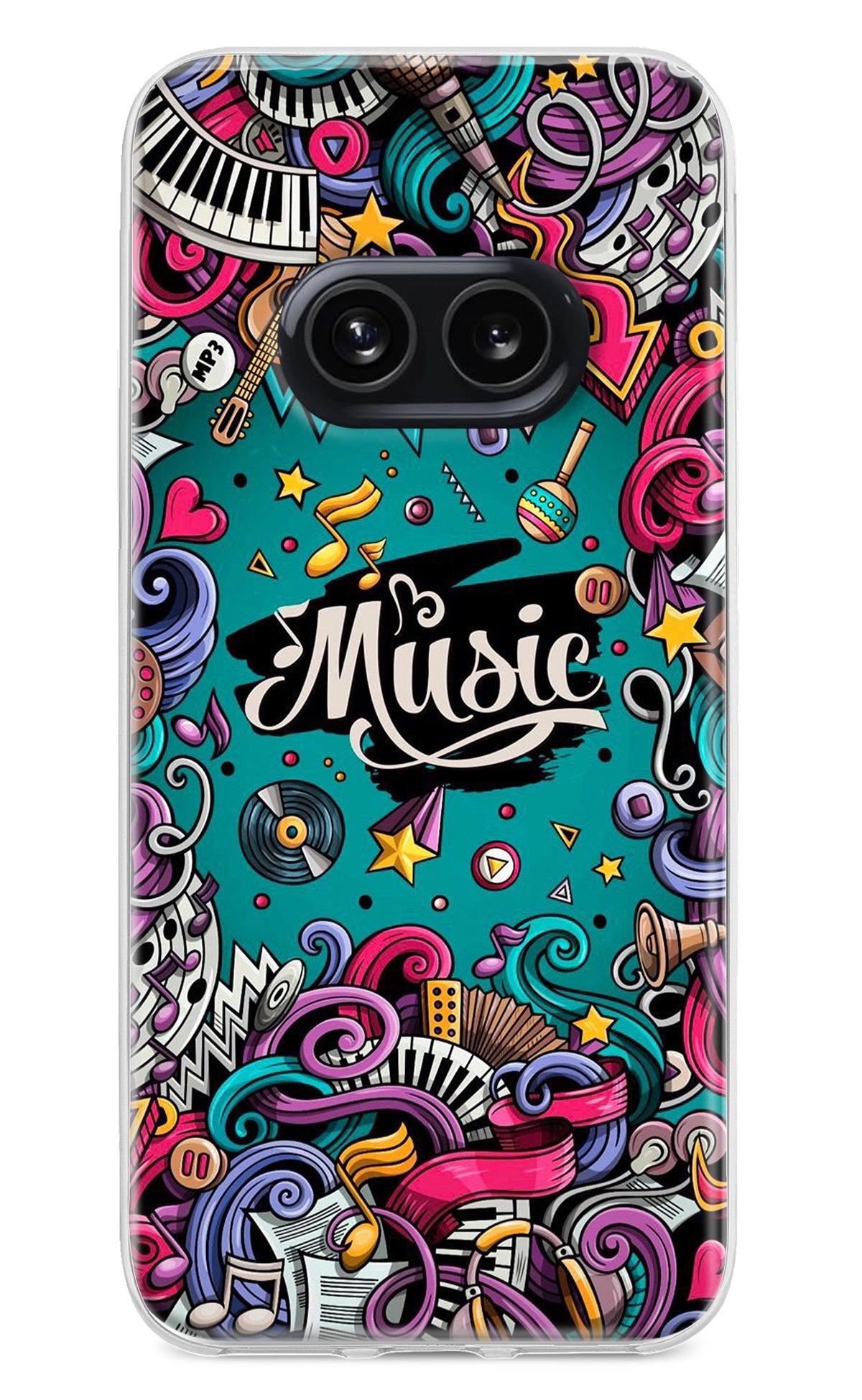 Music Graffiti Nothing Phone 2A Back Cover