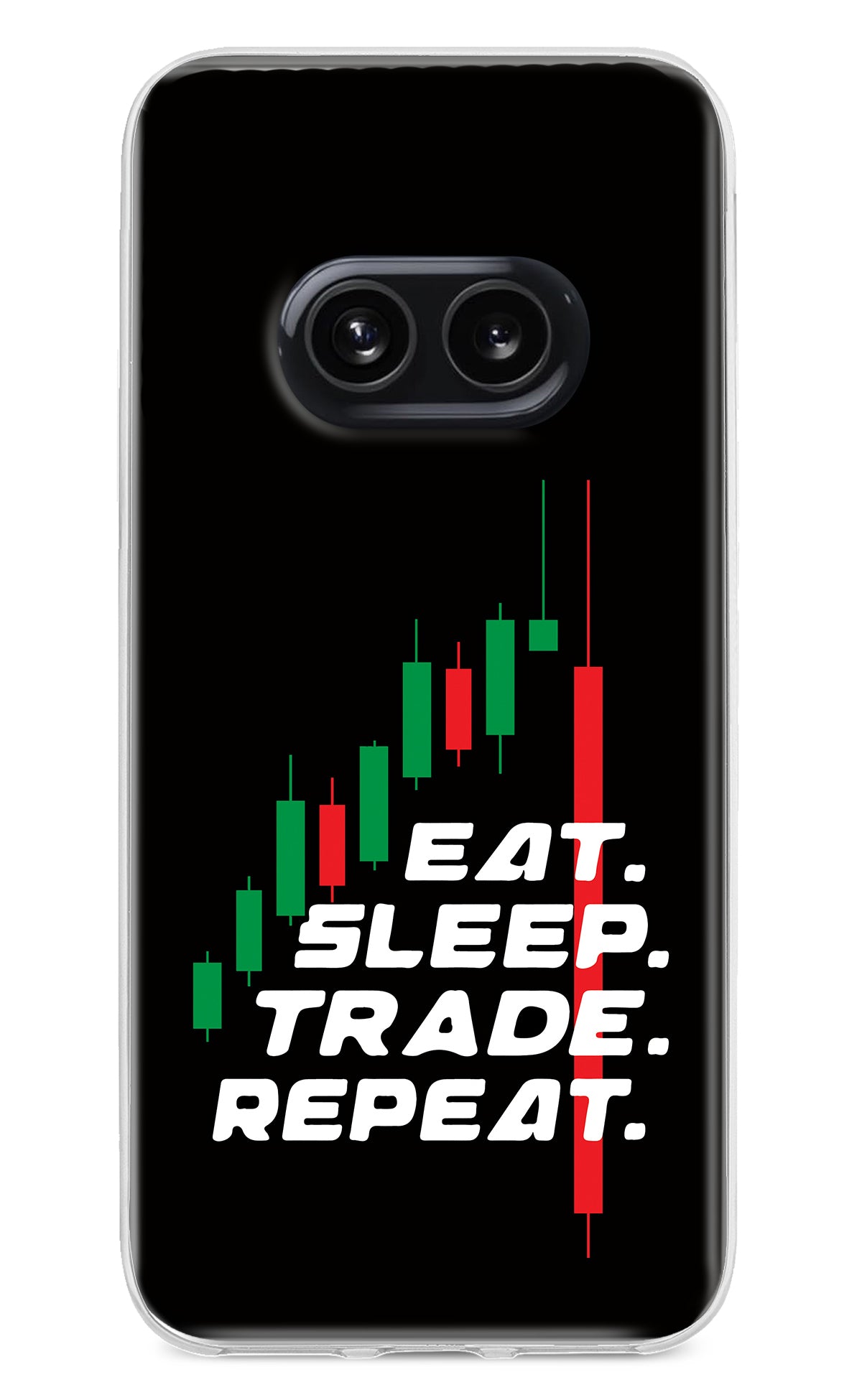 Eat Sleep Trade Repeat Nothing Phone 2A Back Cover