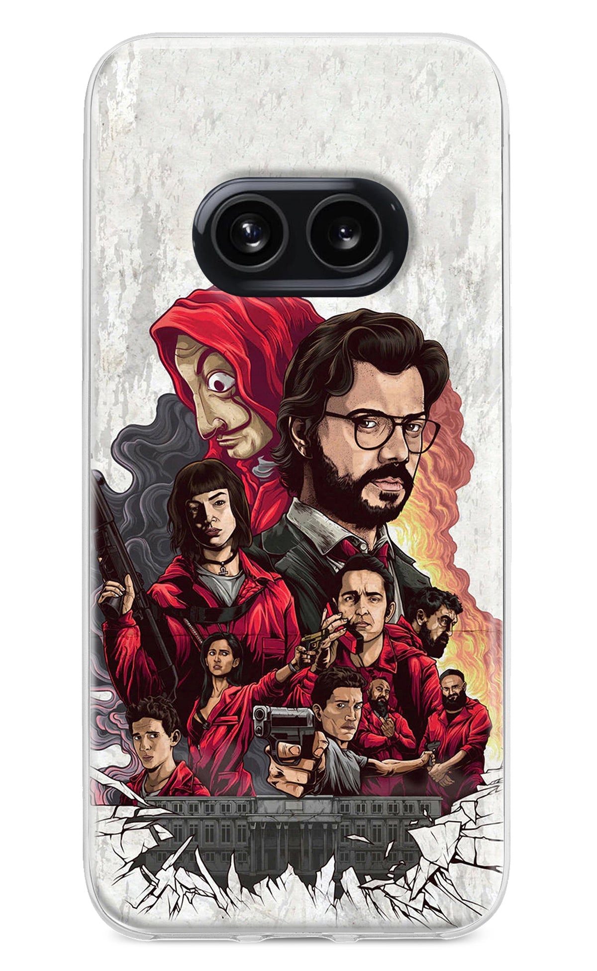 Money Heist Artwork Nothing Phone 2A Back Cover