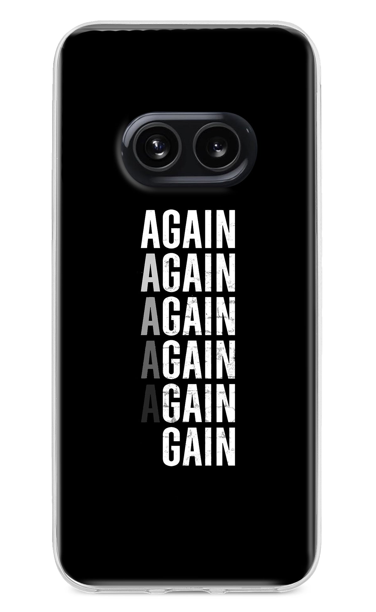 Again Again Gain Nothing Phone 2A Back Cover