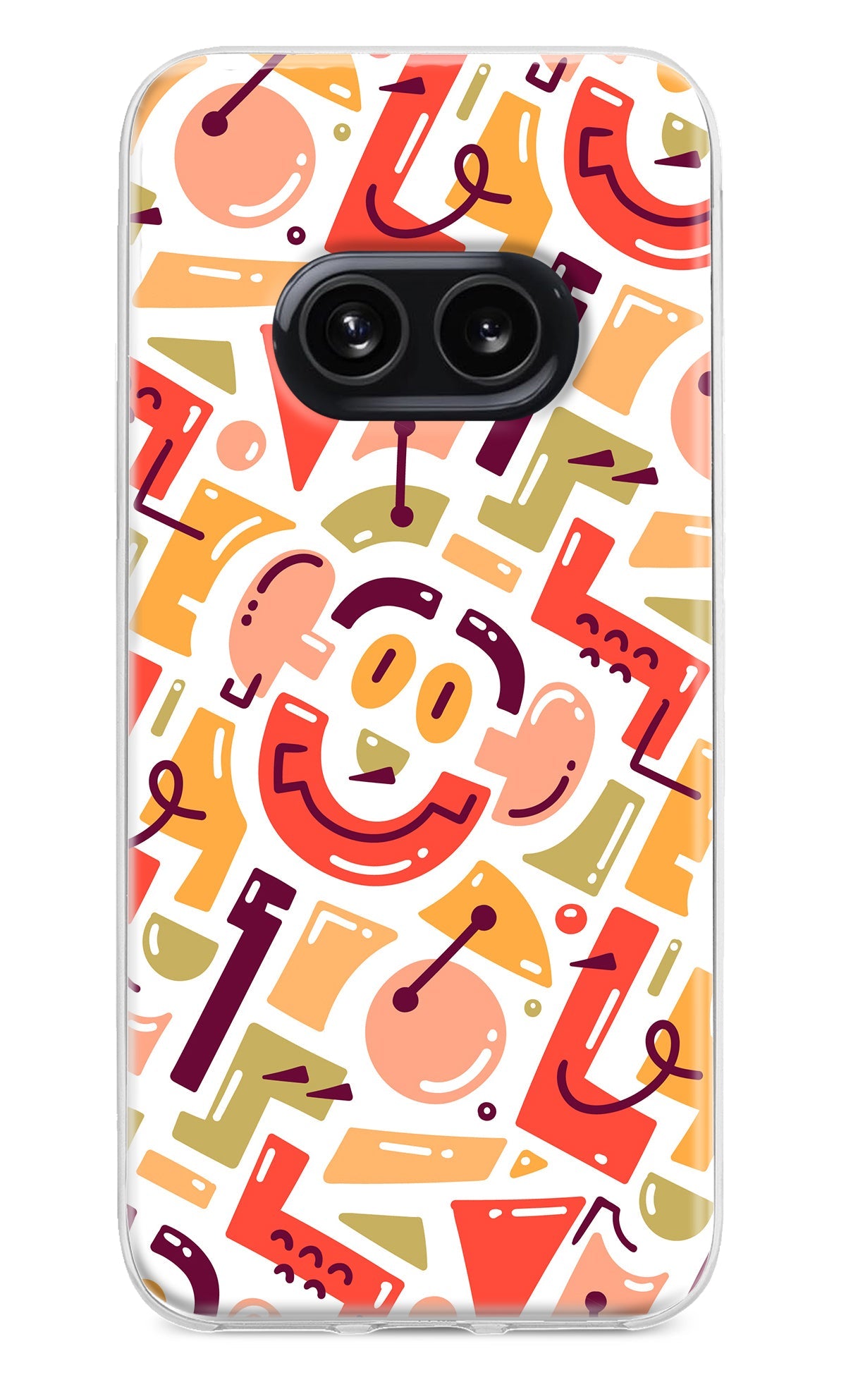 Doodle Pattern Nothing Phone 2A Back Cover