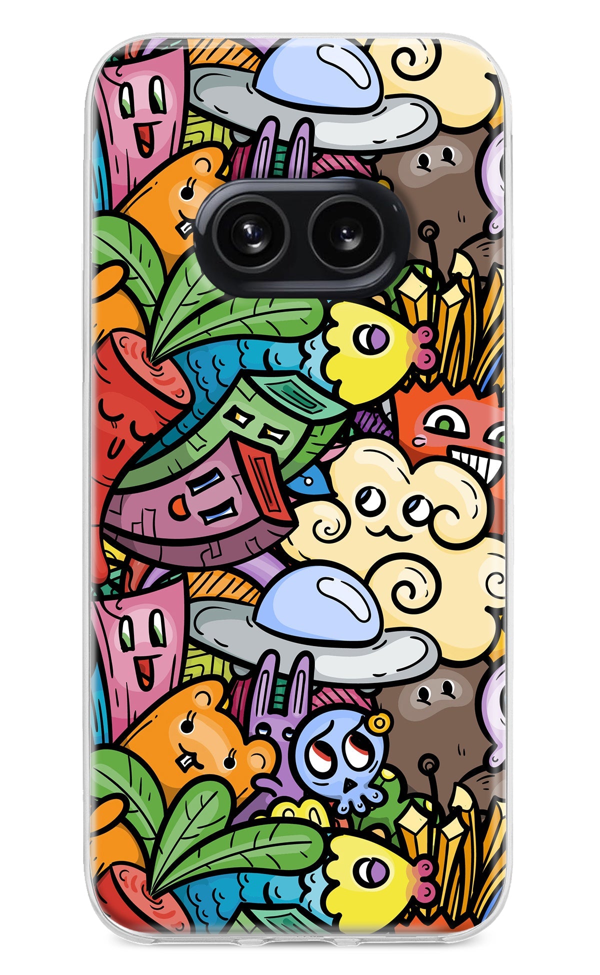 Veggie Doodle Nothing Phone 2A Back Cover