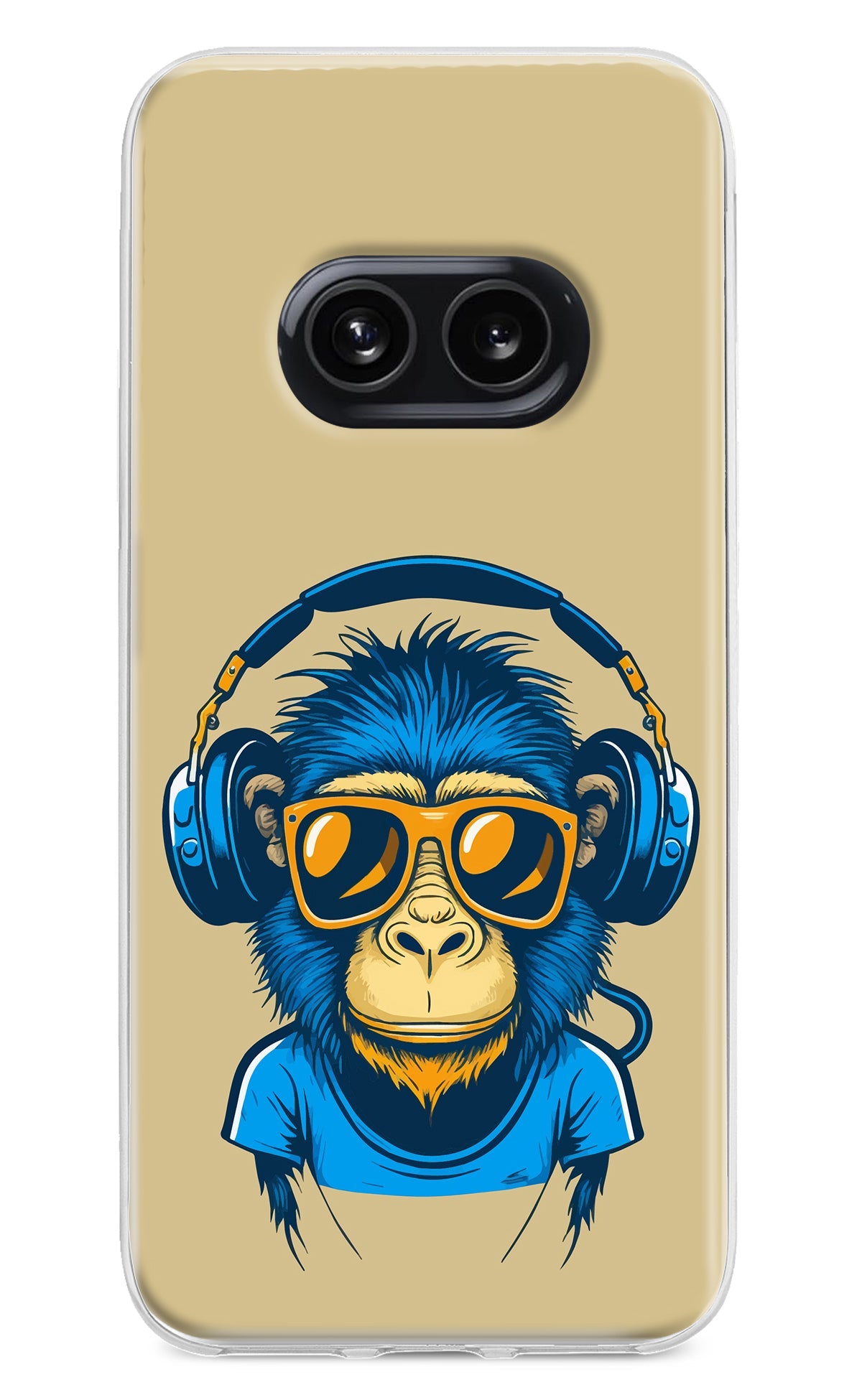 Monkey Headphone Nothing Phone 2A Back Cover