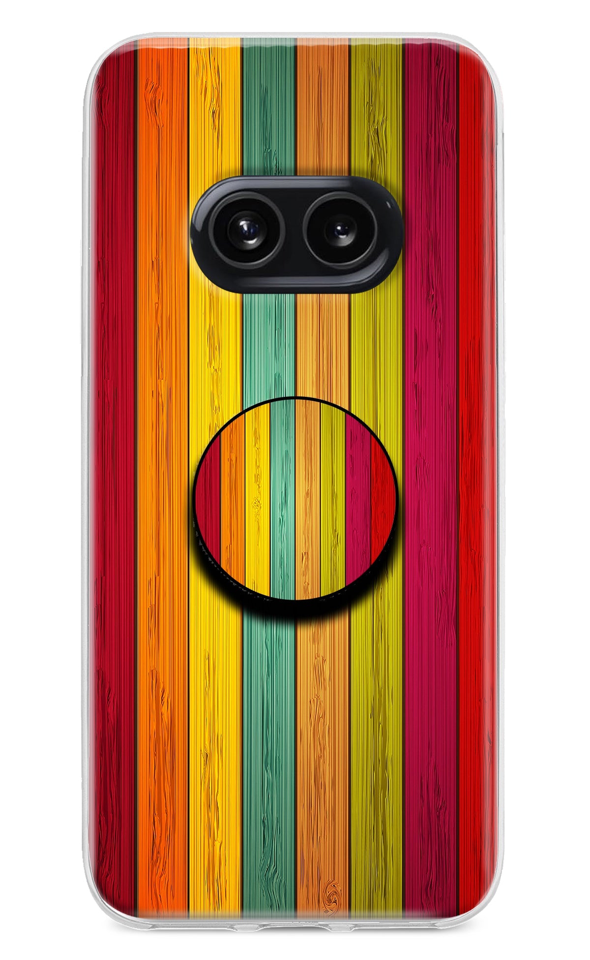 Multicolor Wooden Nothing Phone 2A Pop Case