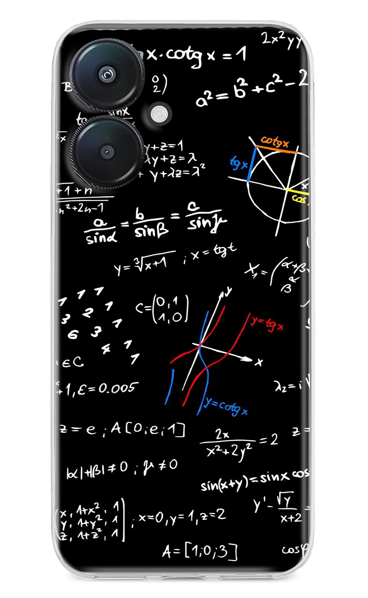 Mathematics Formula Redmi 13C 5G Back Cover