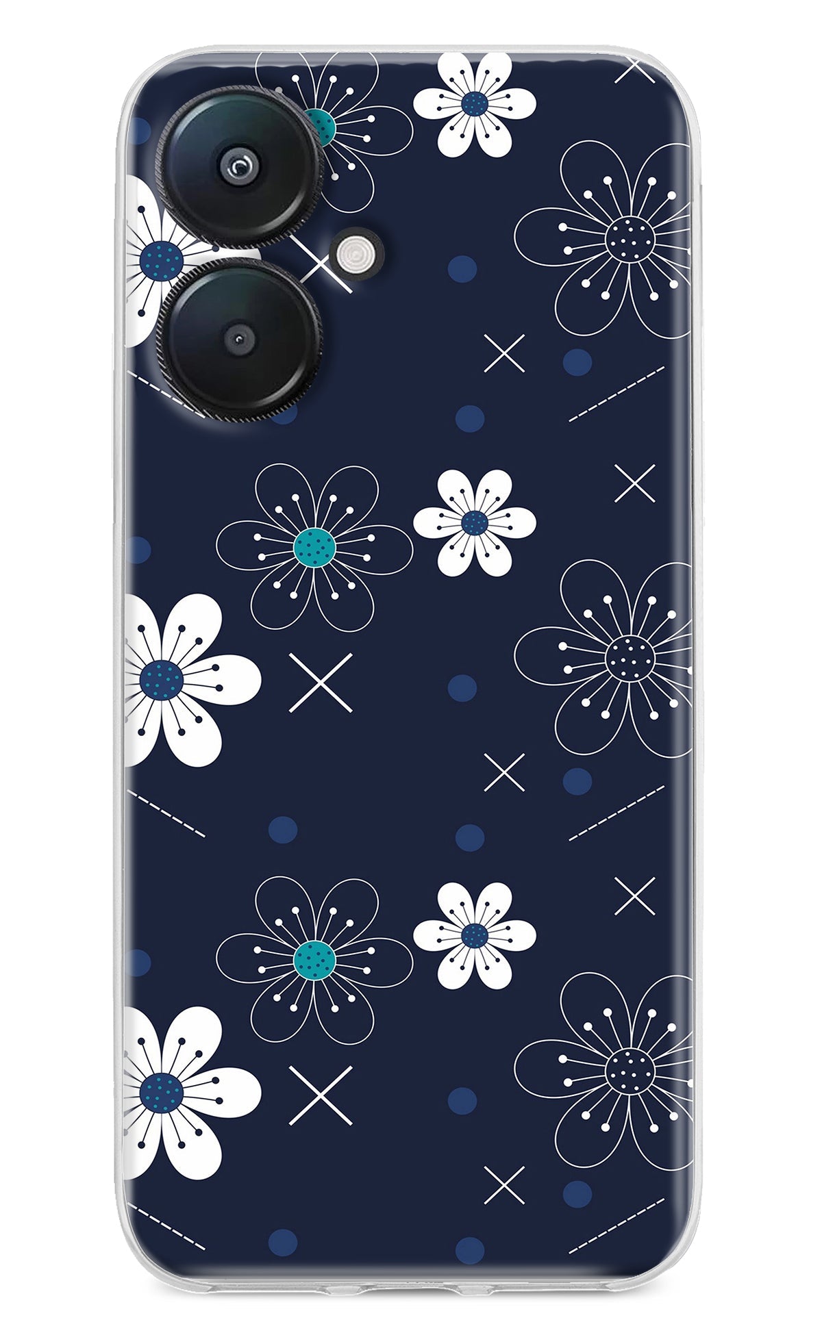 Flowers Redmi 13C 5G Back Cover