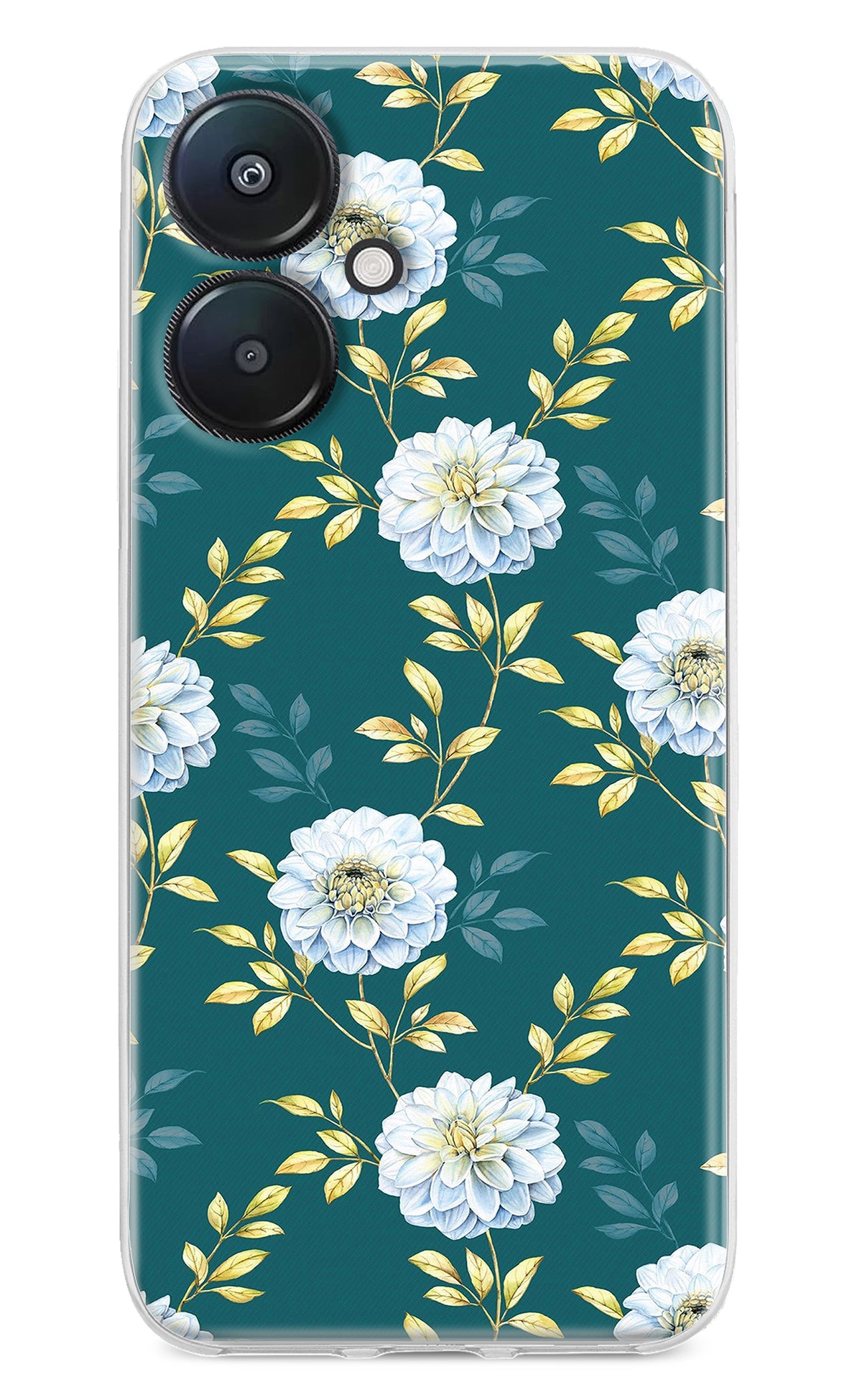 Flowers Redmi 13C 5G Back Cover