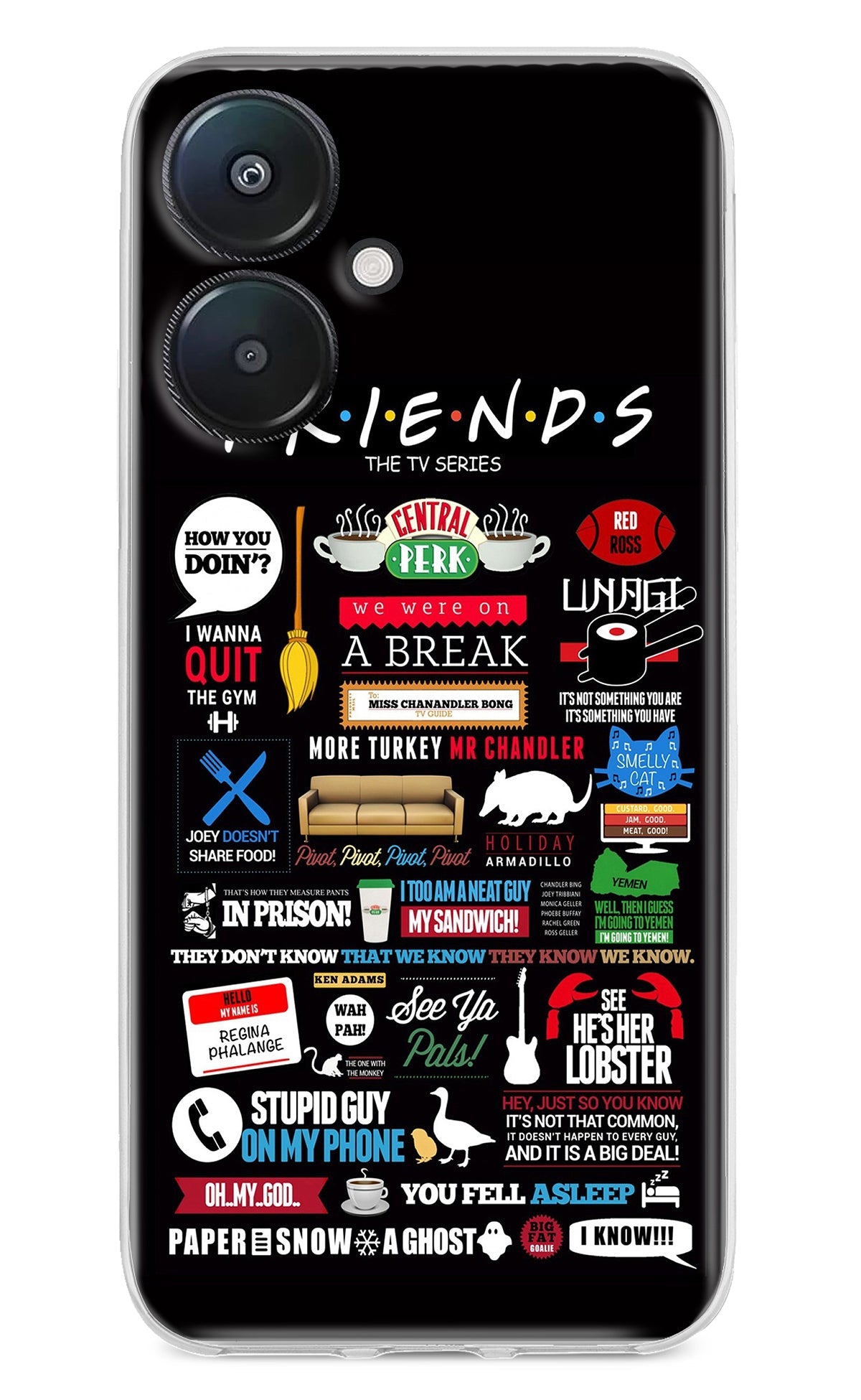 FRIENDS Redmi 13C 5G Back Cover