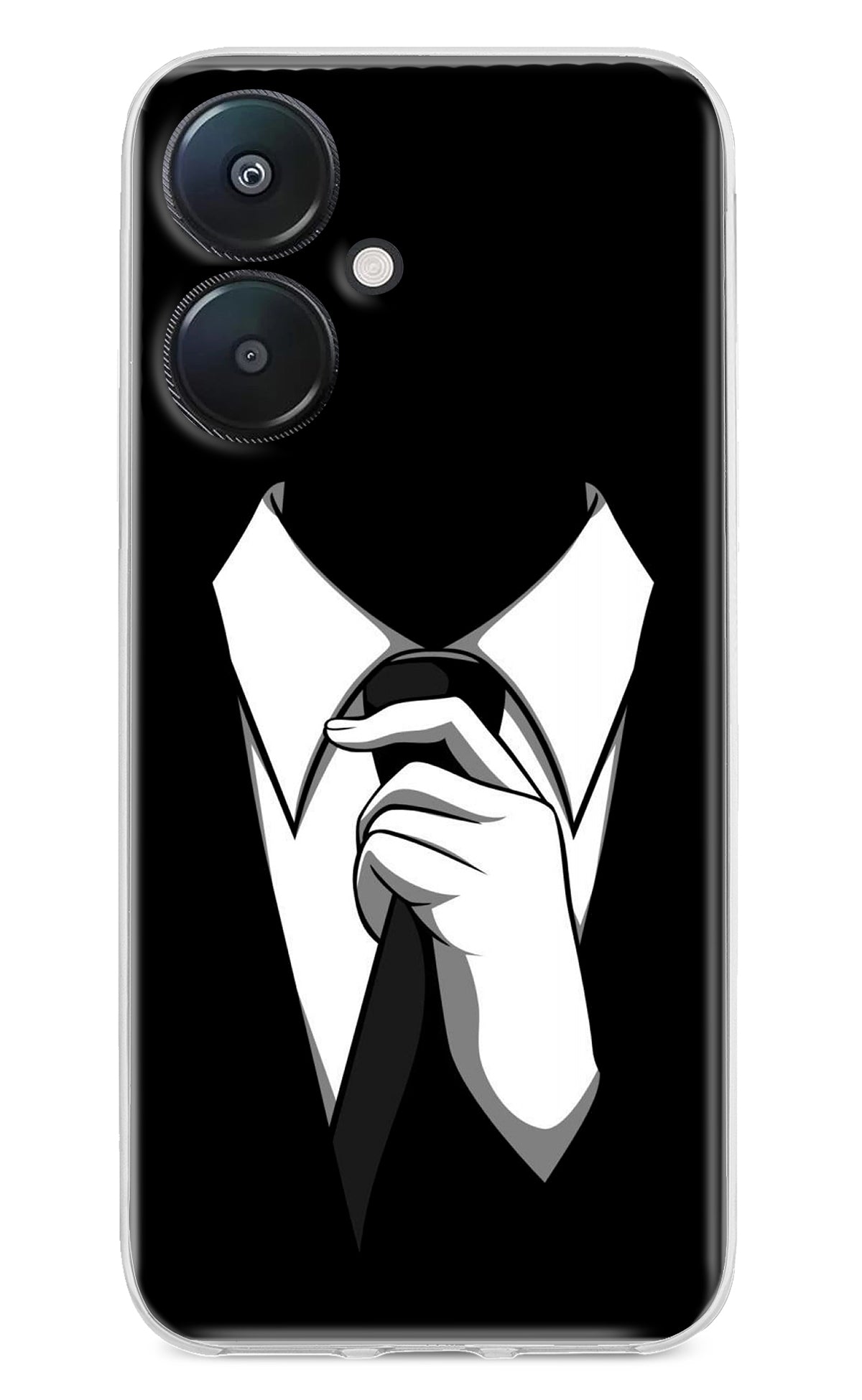 Black Tie Redmi 13C 5G Back Cover