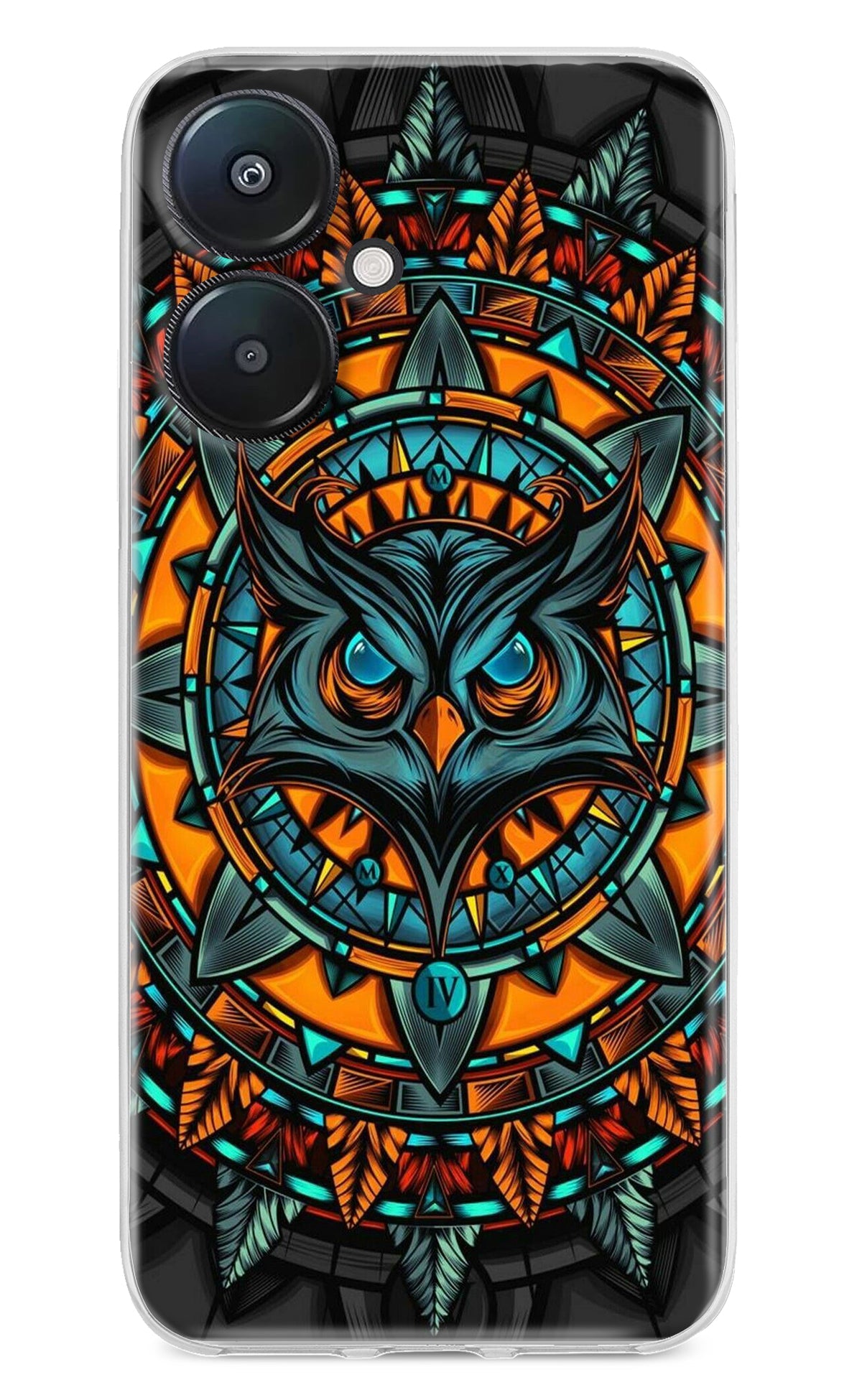 Angry Owl Art Redmi 13C 5G Back Cover