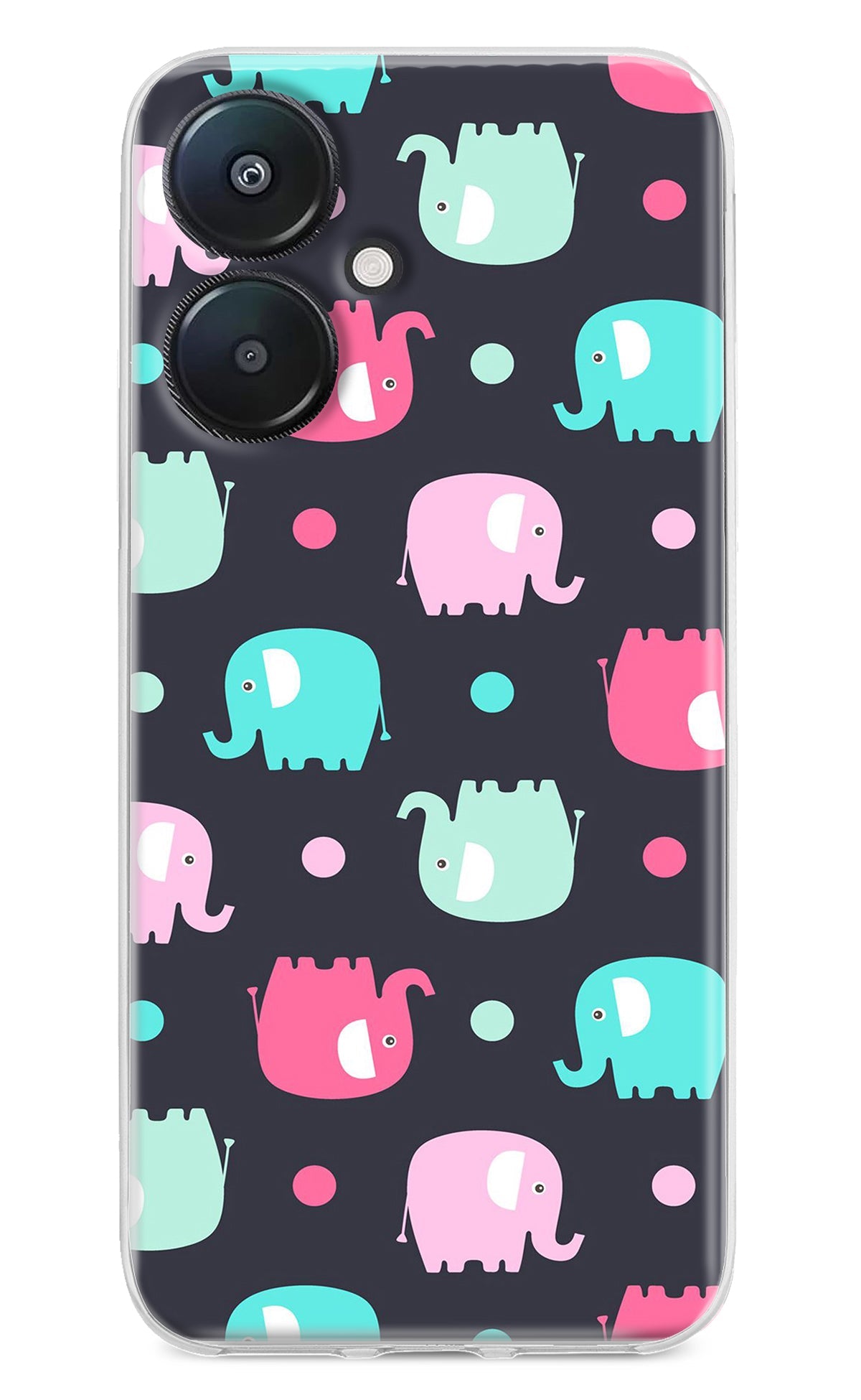 Elephants Redmi 13C 5G Back Cover