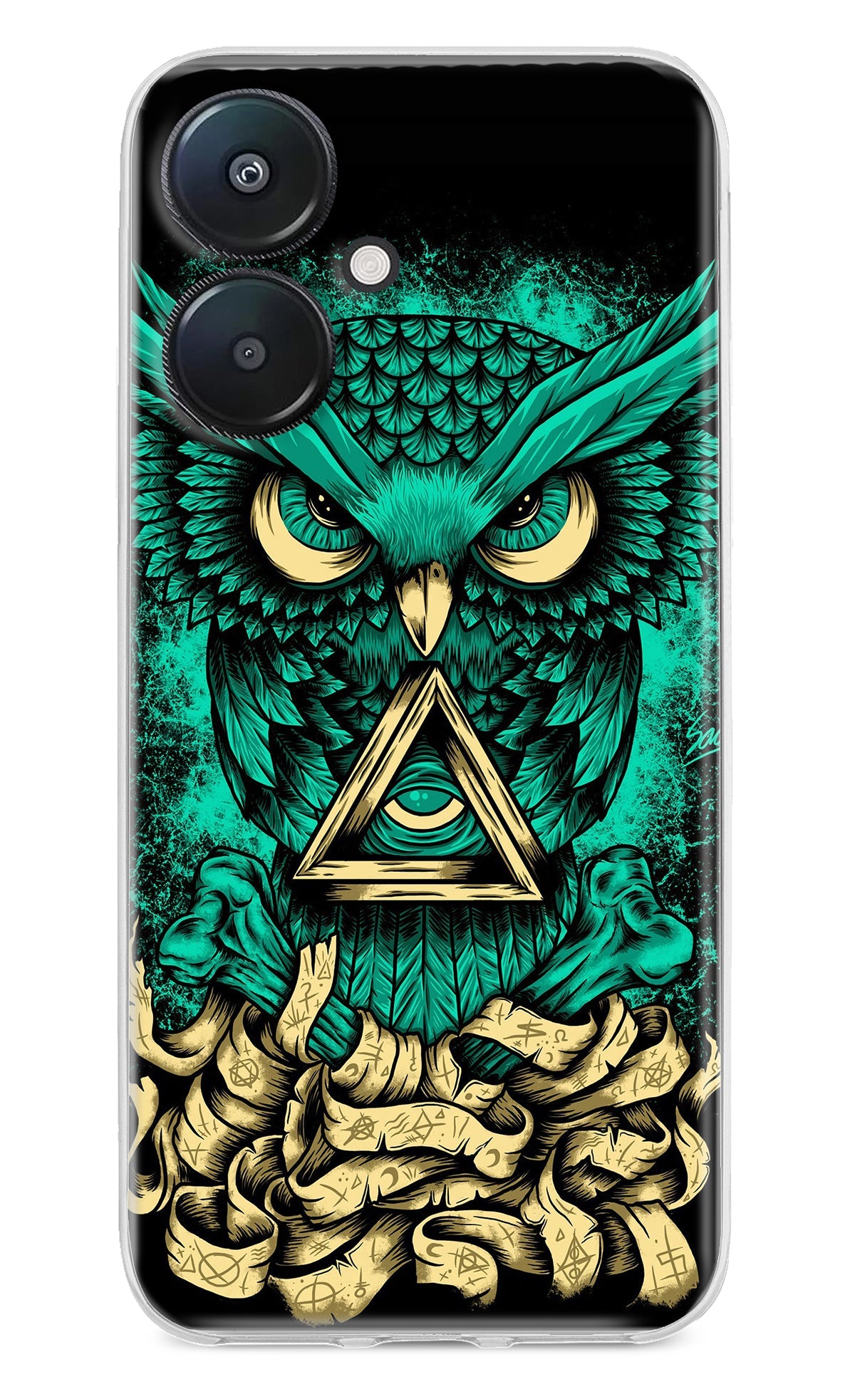 Green Owl Redmi 13C 5G Back Cover