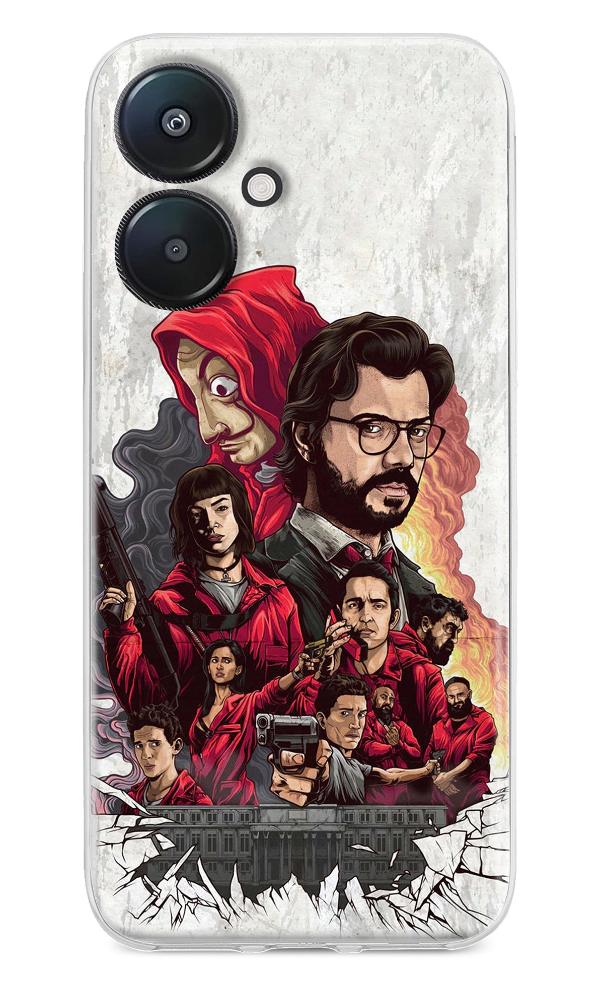 Money Heist Artwork Redmi 13C 5G Back Cover