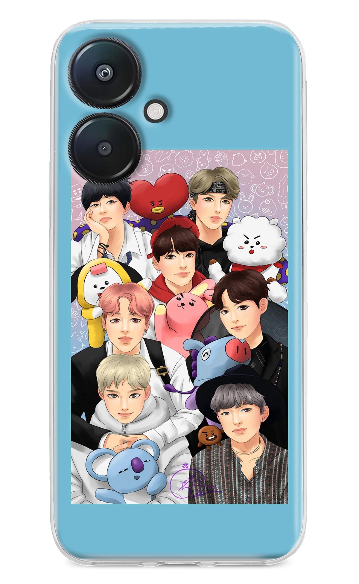 BTS with animals Redmi 13C 5G Back Cover