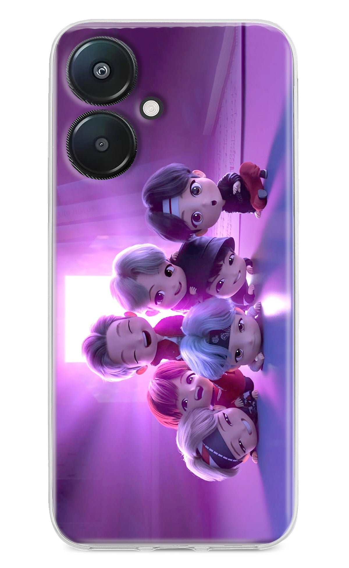 BTS Chibi Redmi 13C 5G Back Cover