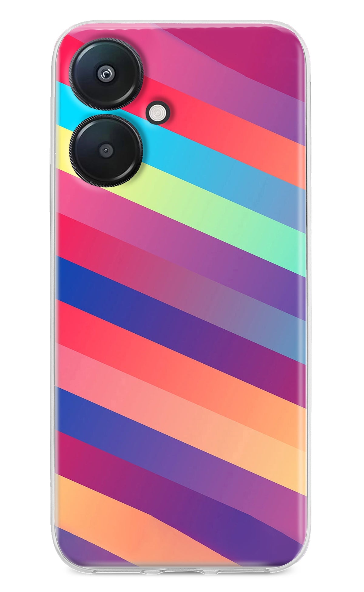 Stripes color Redmi 13C 5G Back Cover