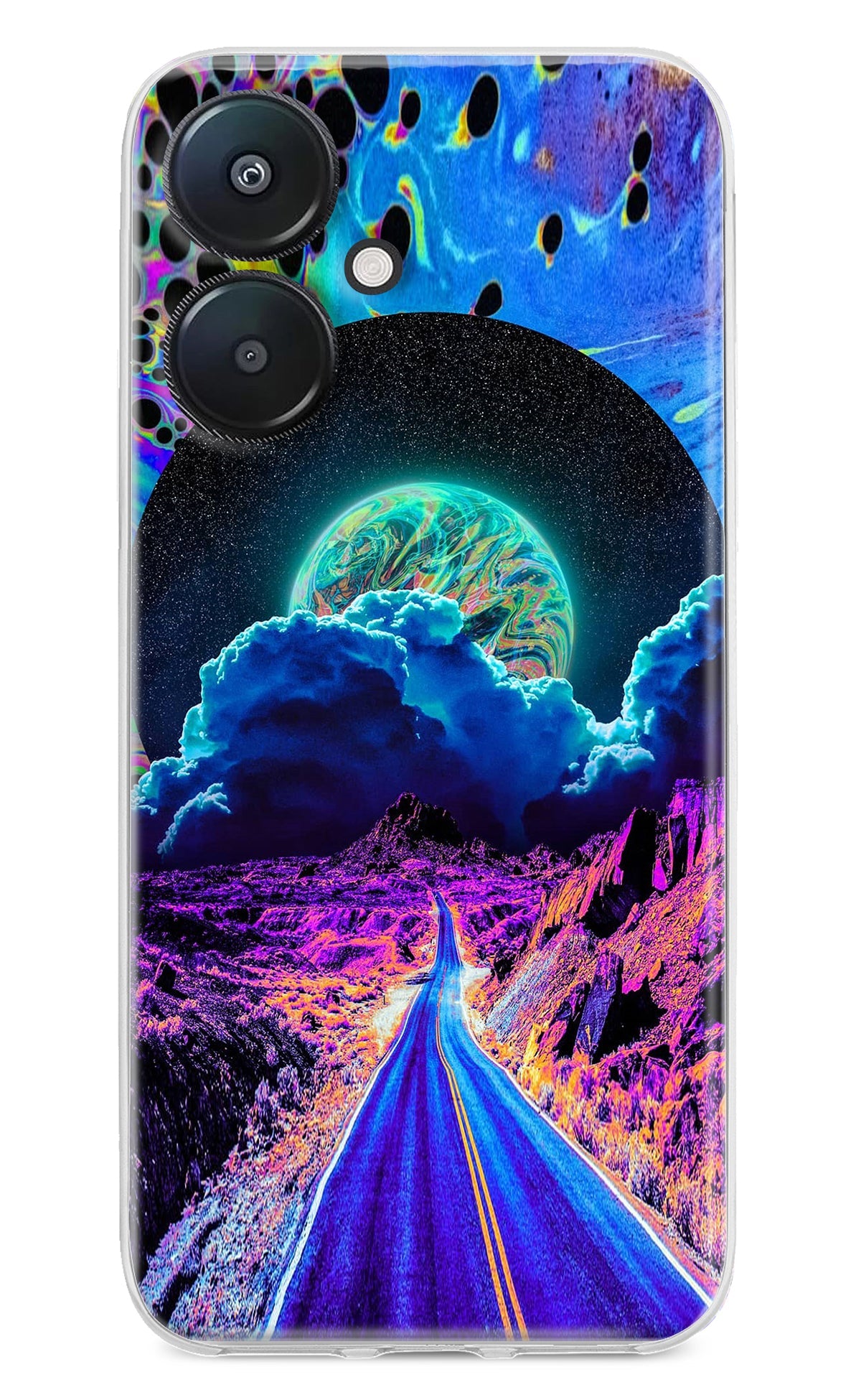 Psychedelic Painting Redmi 13C 5G Back Cover