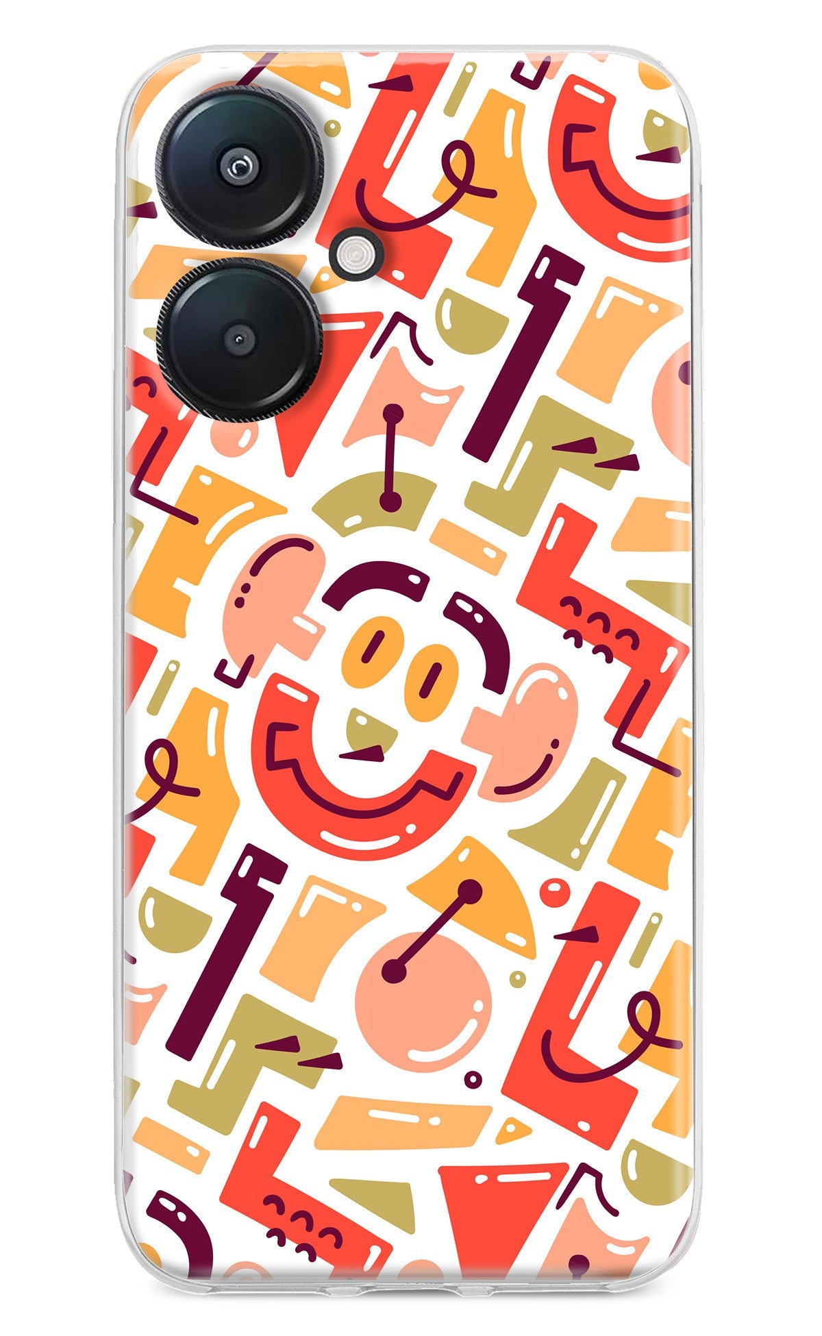 Doodle Pattern Redmi 13C 5G Back Cover