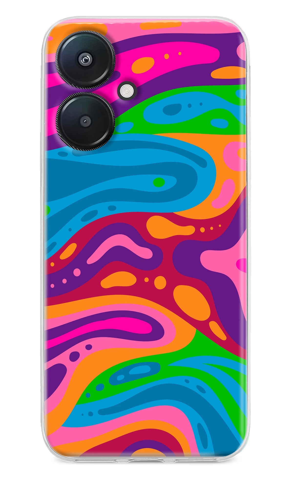 Trippy Pattern Redmi 13C 5G Back Cover