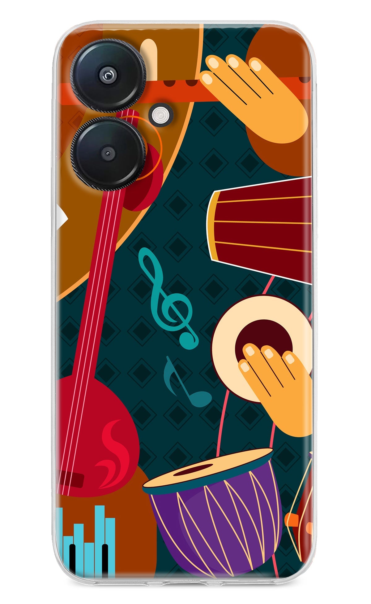 Music Instrument Redmi 13C 5G Back Cover