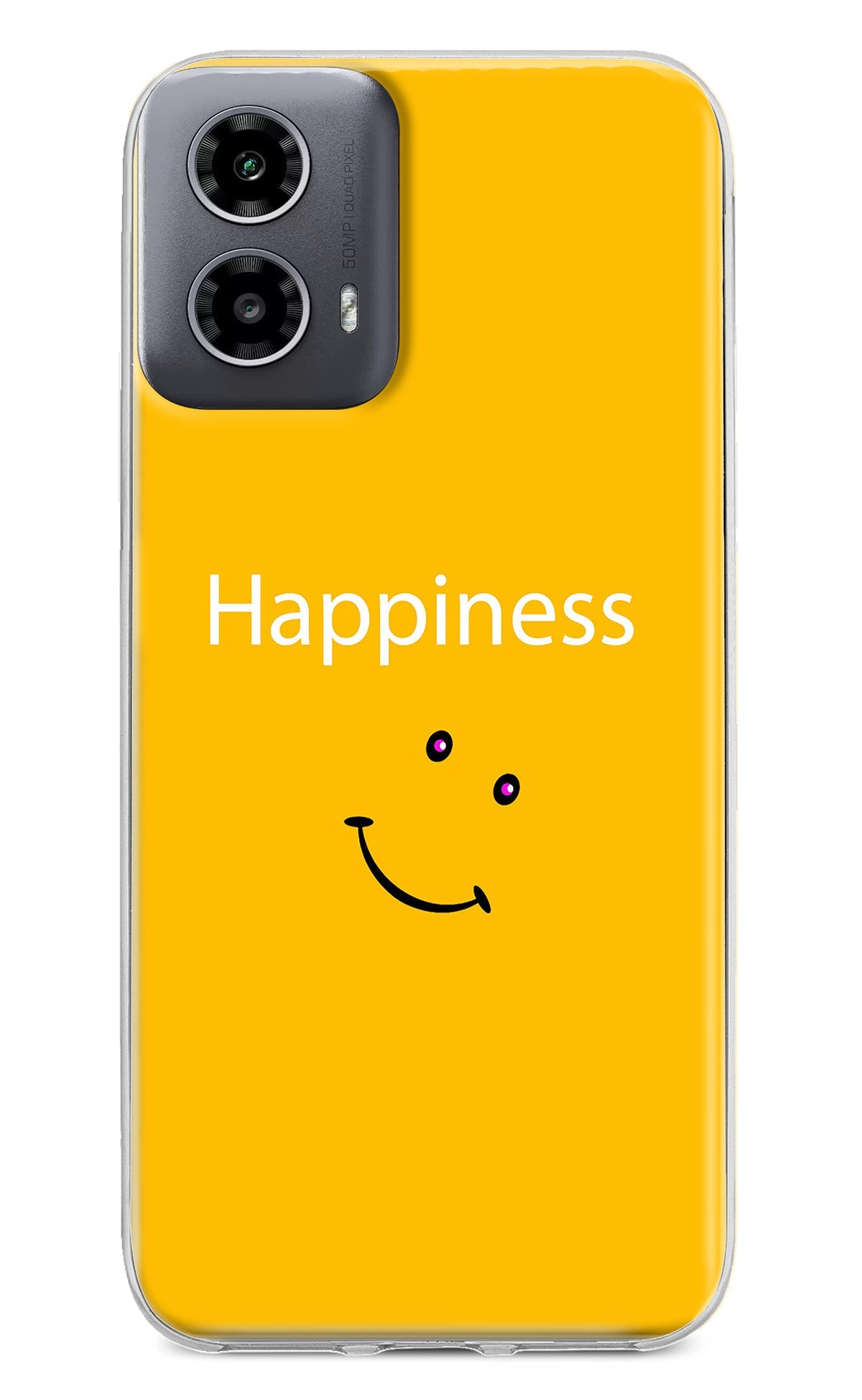 Happiness With Smiley Moto G34 5G Back Cover