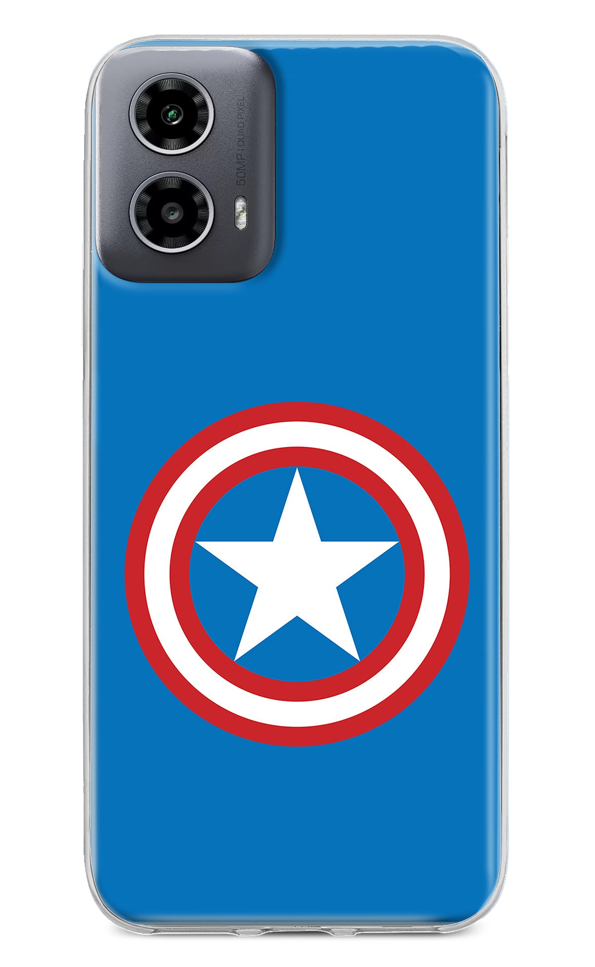 Captain America Logo Moto G34 5G Back Cover