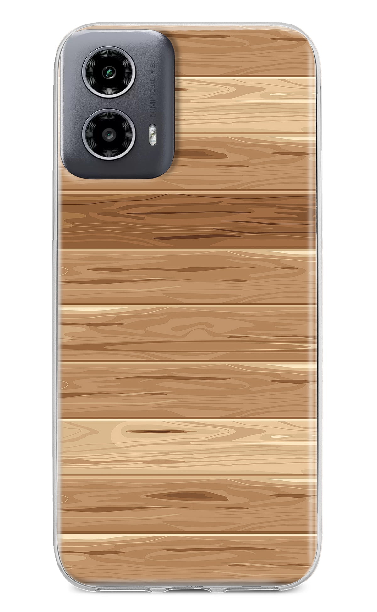 Wooden Vector Moto G34 5G Back Cover