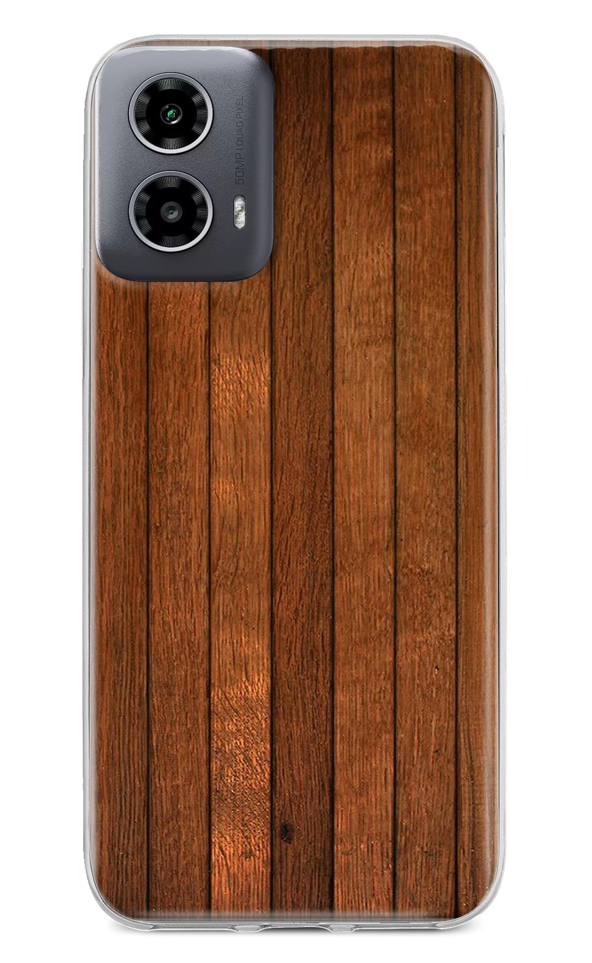 Wooden Artwork Bands Moto G34 5G Back Cover