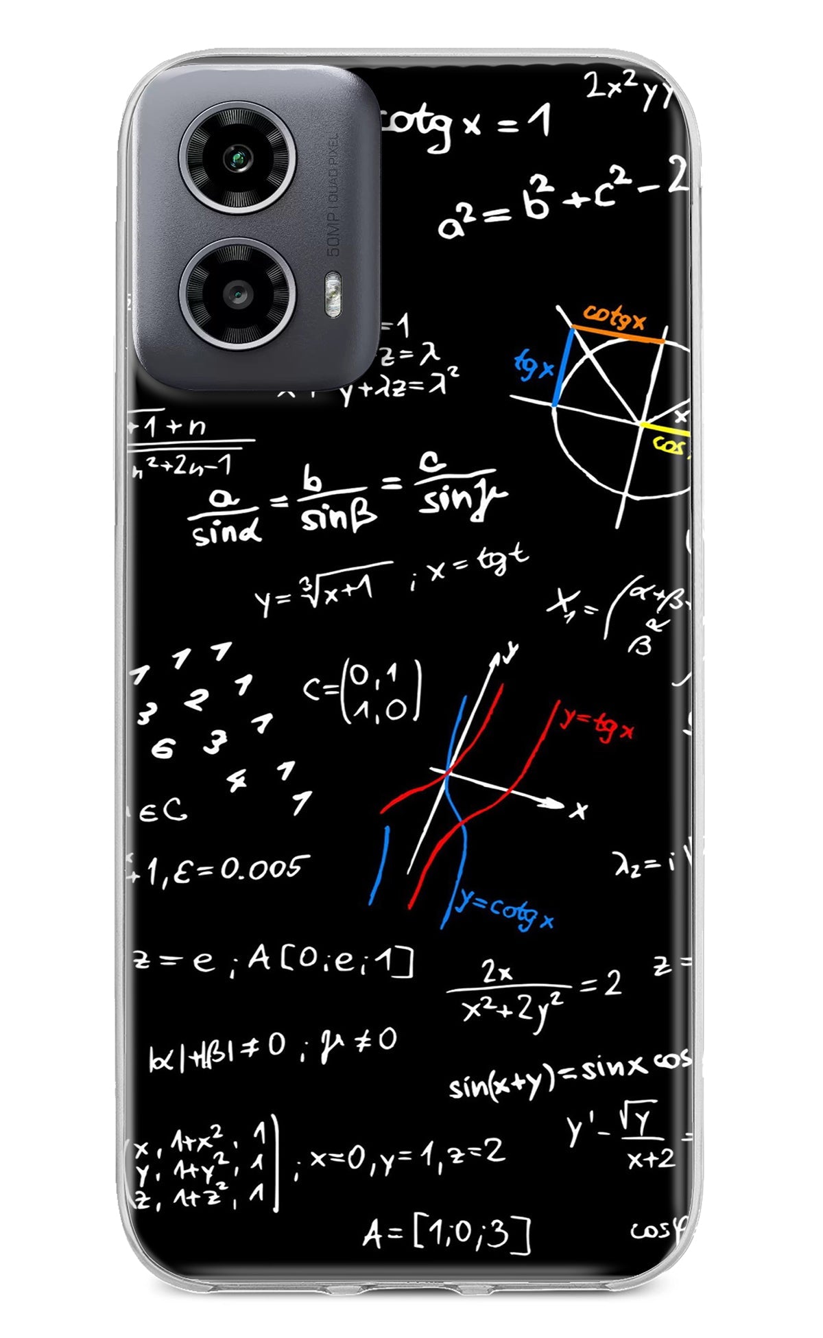 Mathematics Formula Moto G34 5G Back Cover