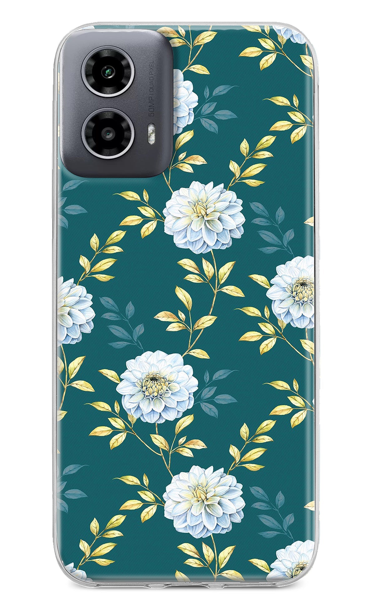 Flowers Moto G34 5G Back Cover