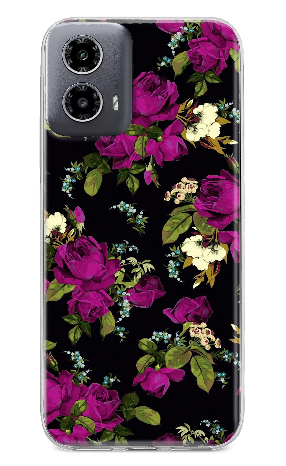 Flowers Moto G34 5G Back Cover