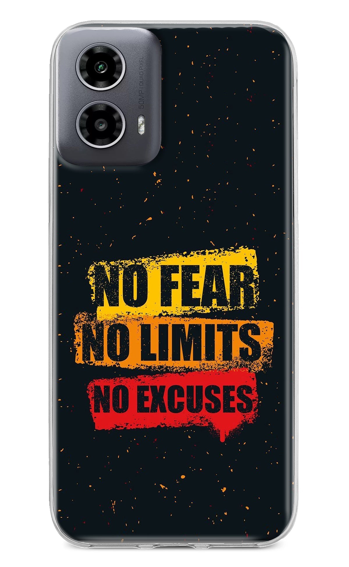 No Fear No Limits No Excuse Moto G34 5G Back Cover