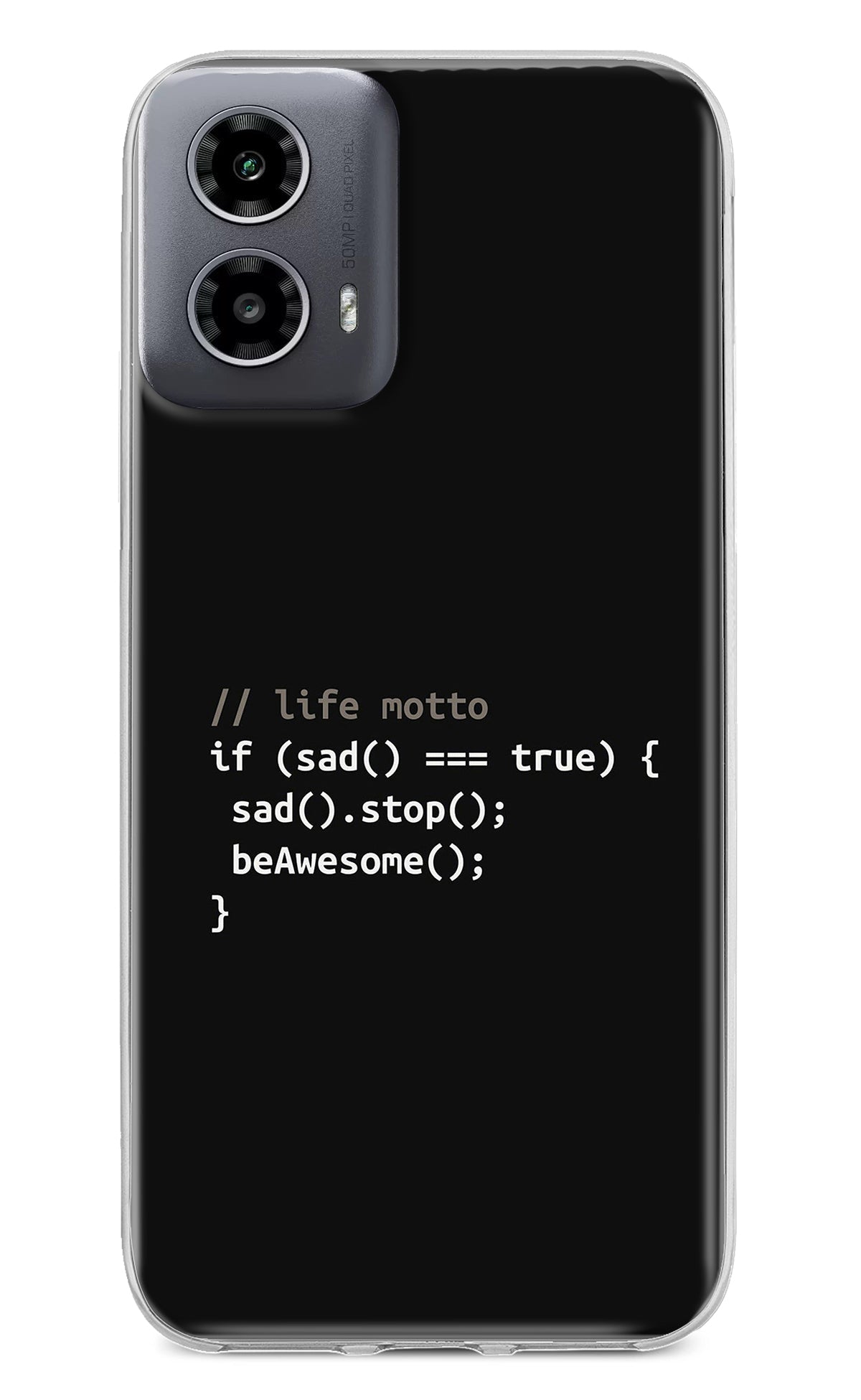 Life Motto Code Moto G34 5G Back Cover