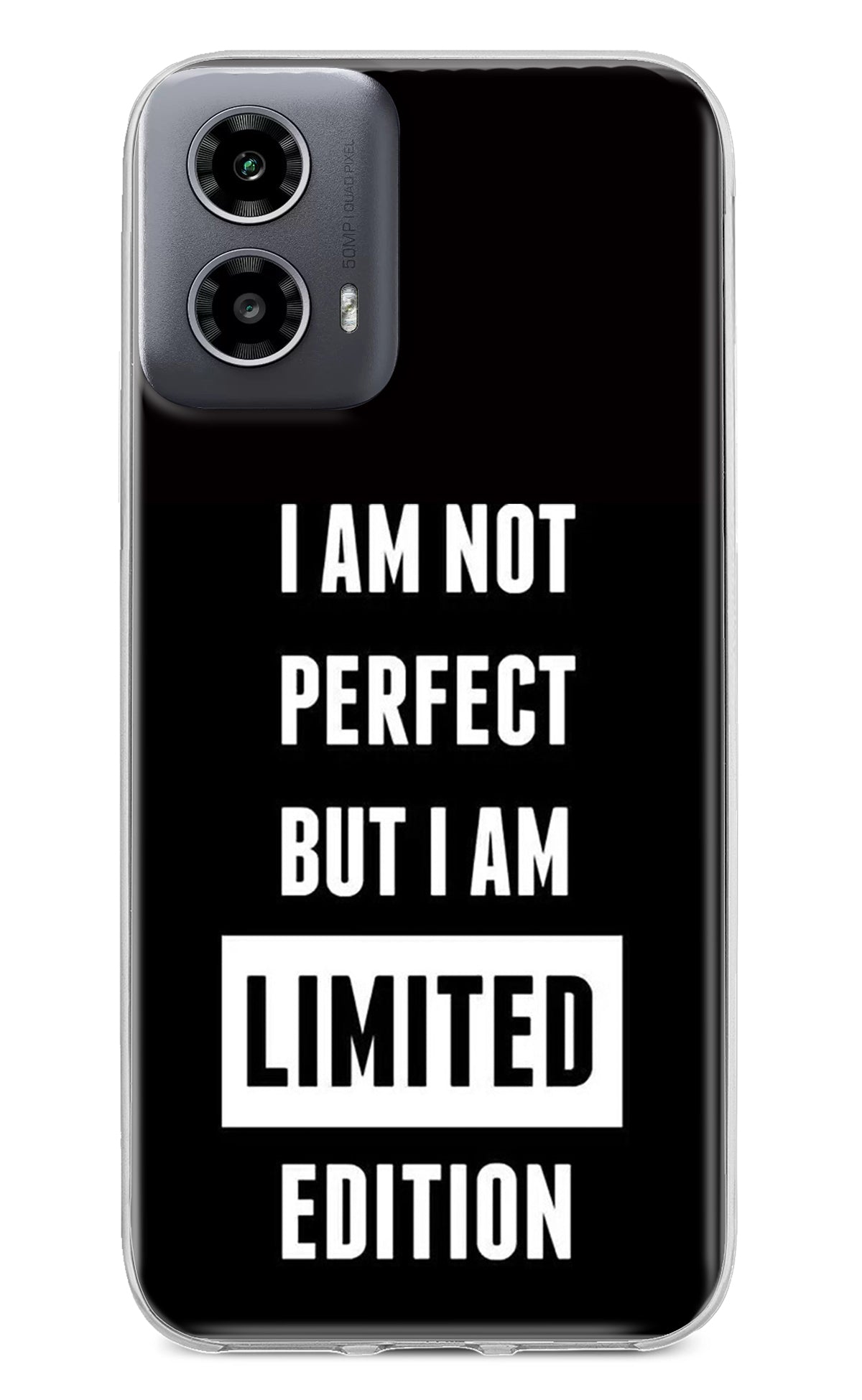 I Am Not Perfect But I Am Limited Edition Moto G34 5G Back Cover