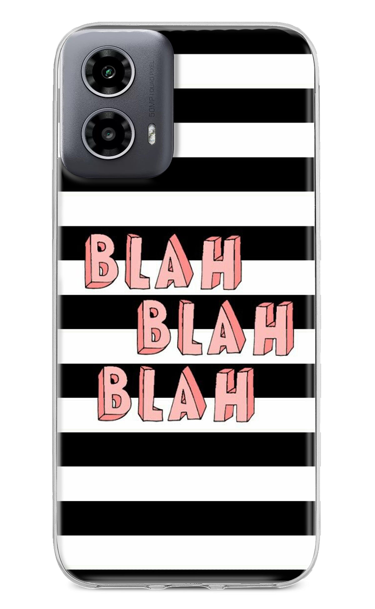 Blah Blah Blah Moto G34 5G Back Cover