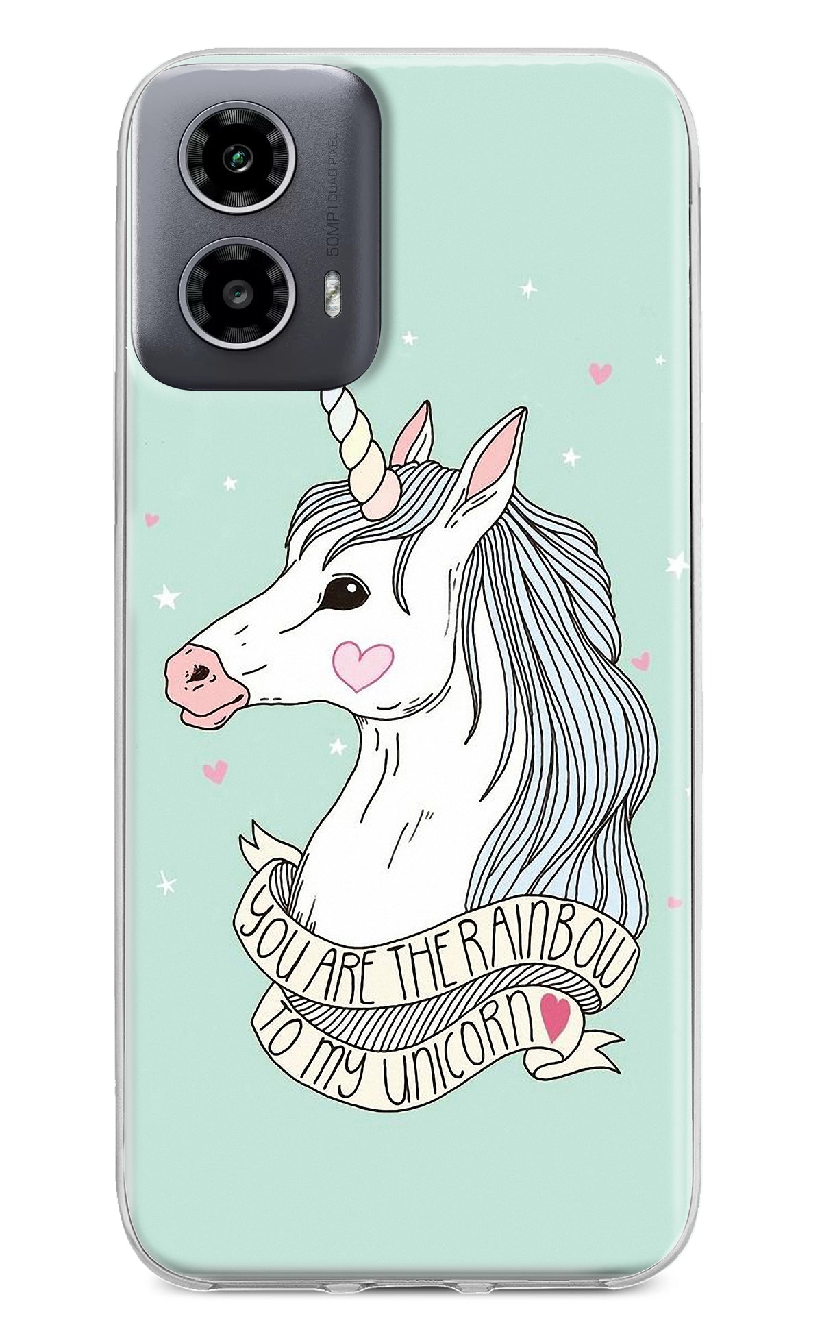 Unicorn Wallpaper Moto G34 5G Back Cover