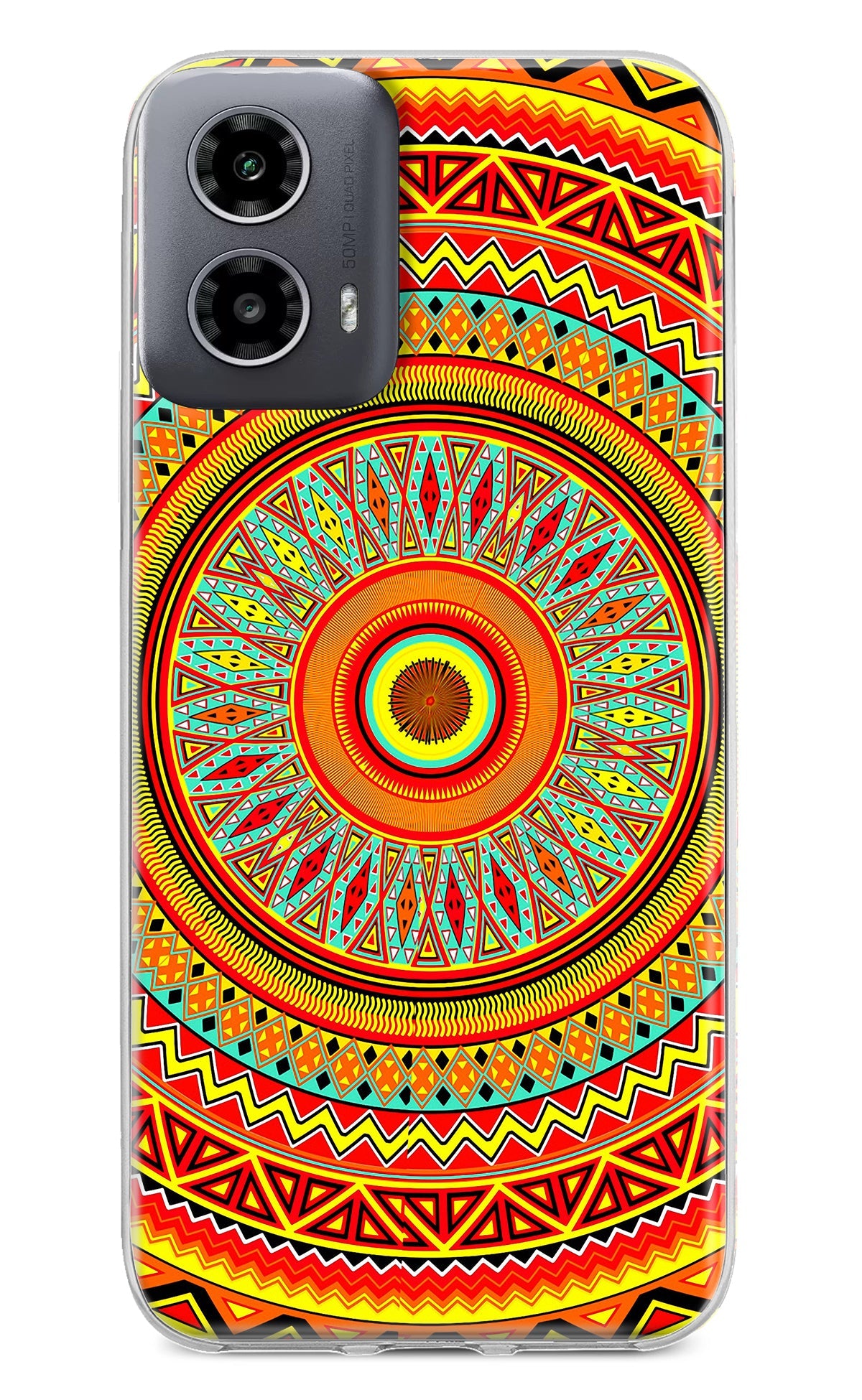 Mandala Pattern Moto G34 5G Back Cover