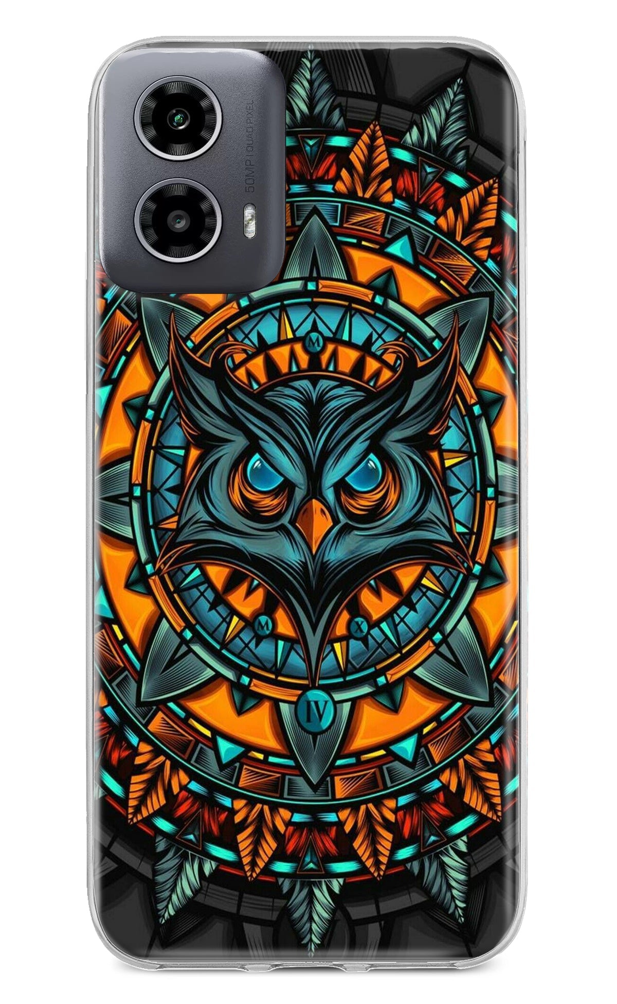 Angry Owl Art Moto G34 5G Back Cover