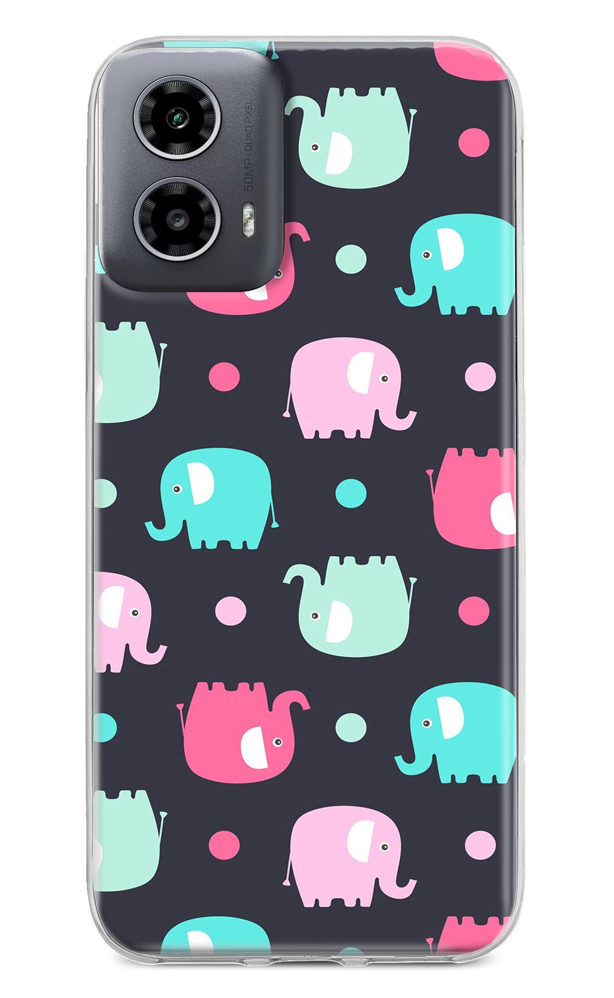 Elephants Moto G34 5G Back Cover