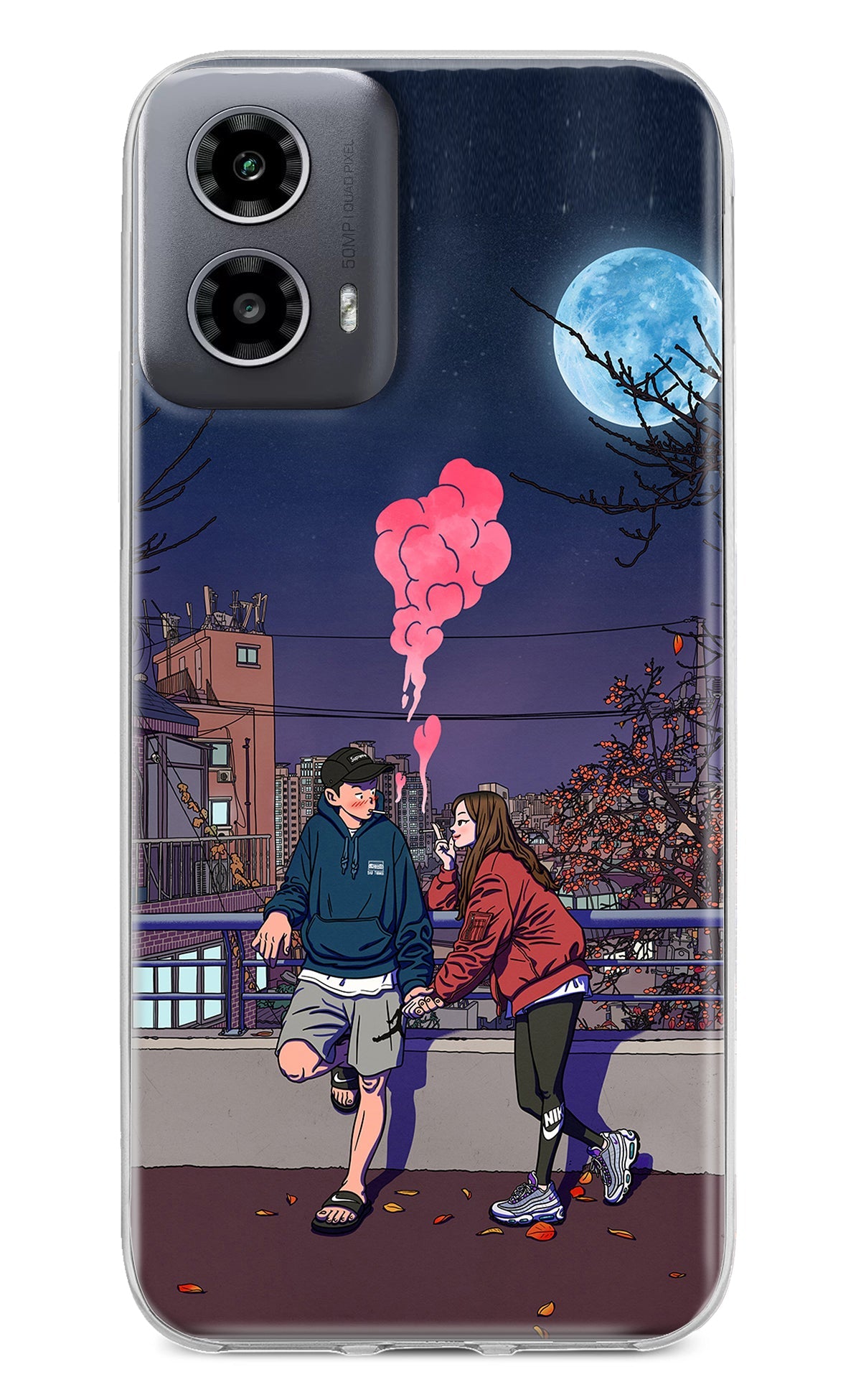 Chilling Couple Moto G34 5G Back Cover