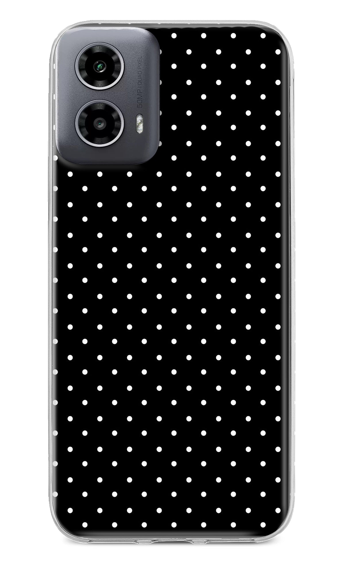 White Dots Moto G34 5G Back Cover