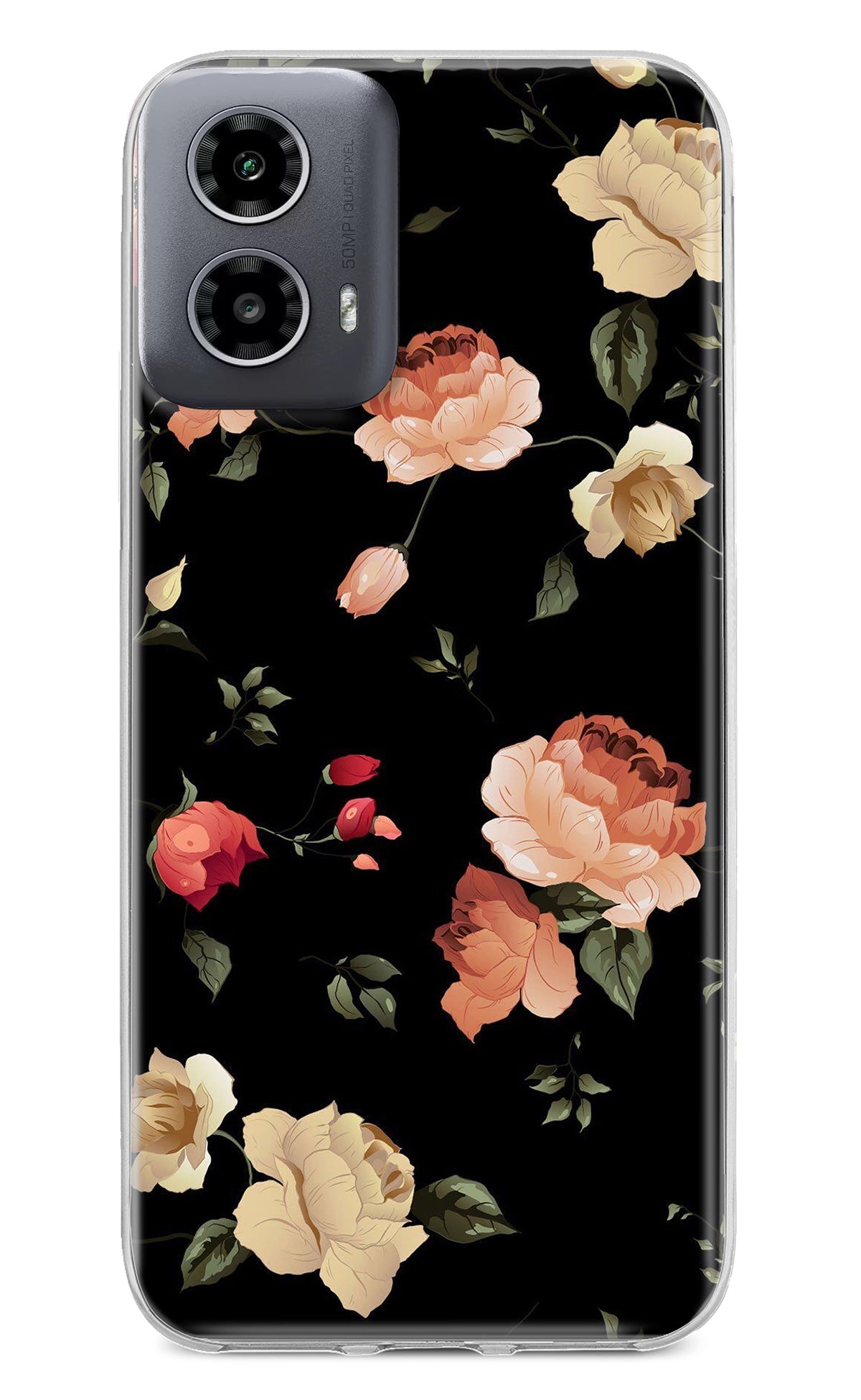 Flowers Moto G34 5G Back Cover