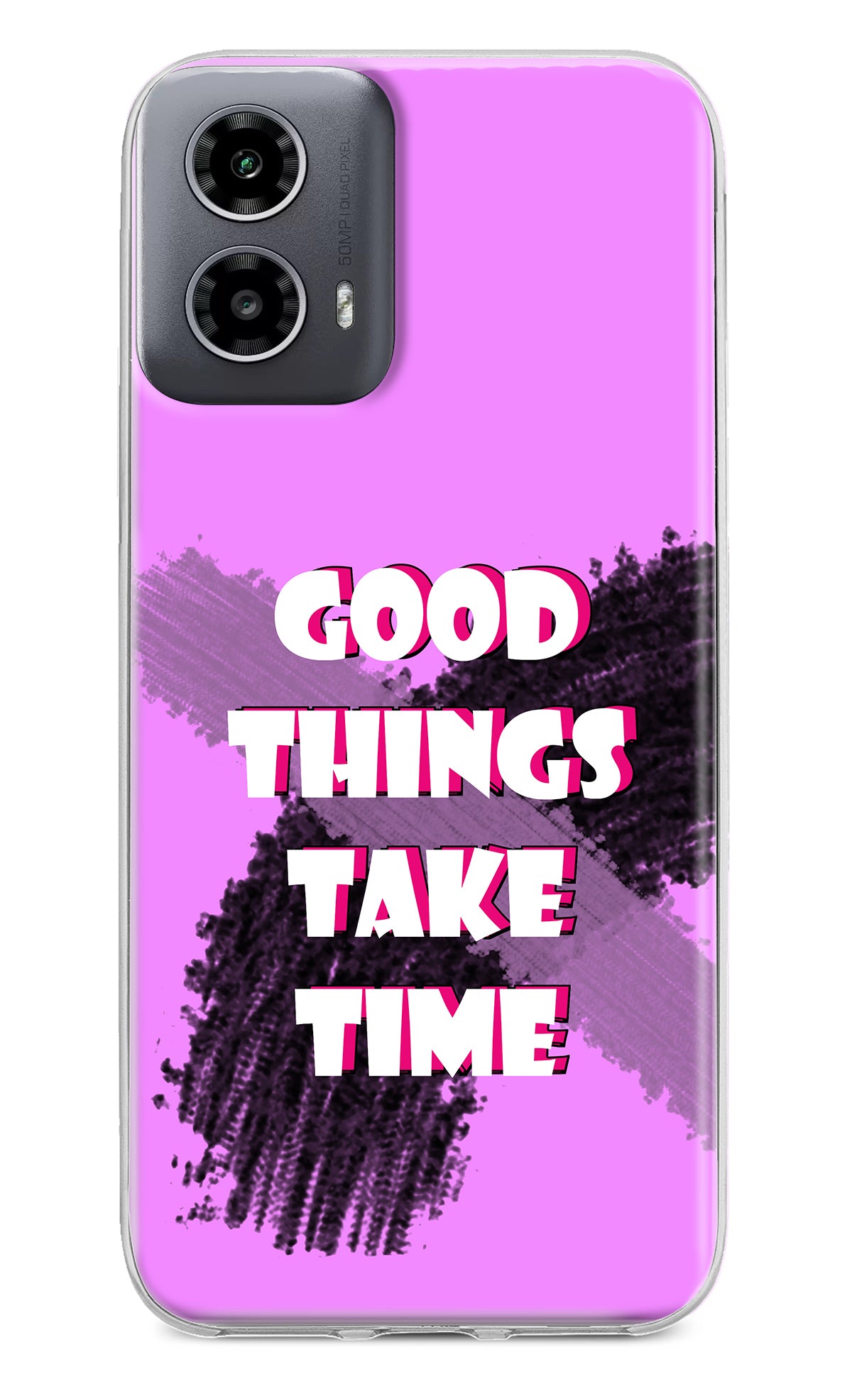 Good Things Take Time Moto G34 5G Back Cover