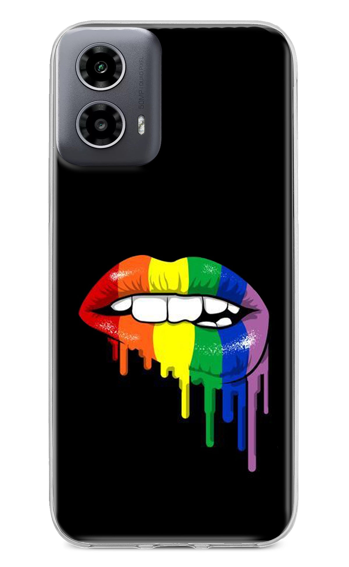 Lips Biting Moto G34 5G Back Cover