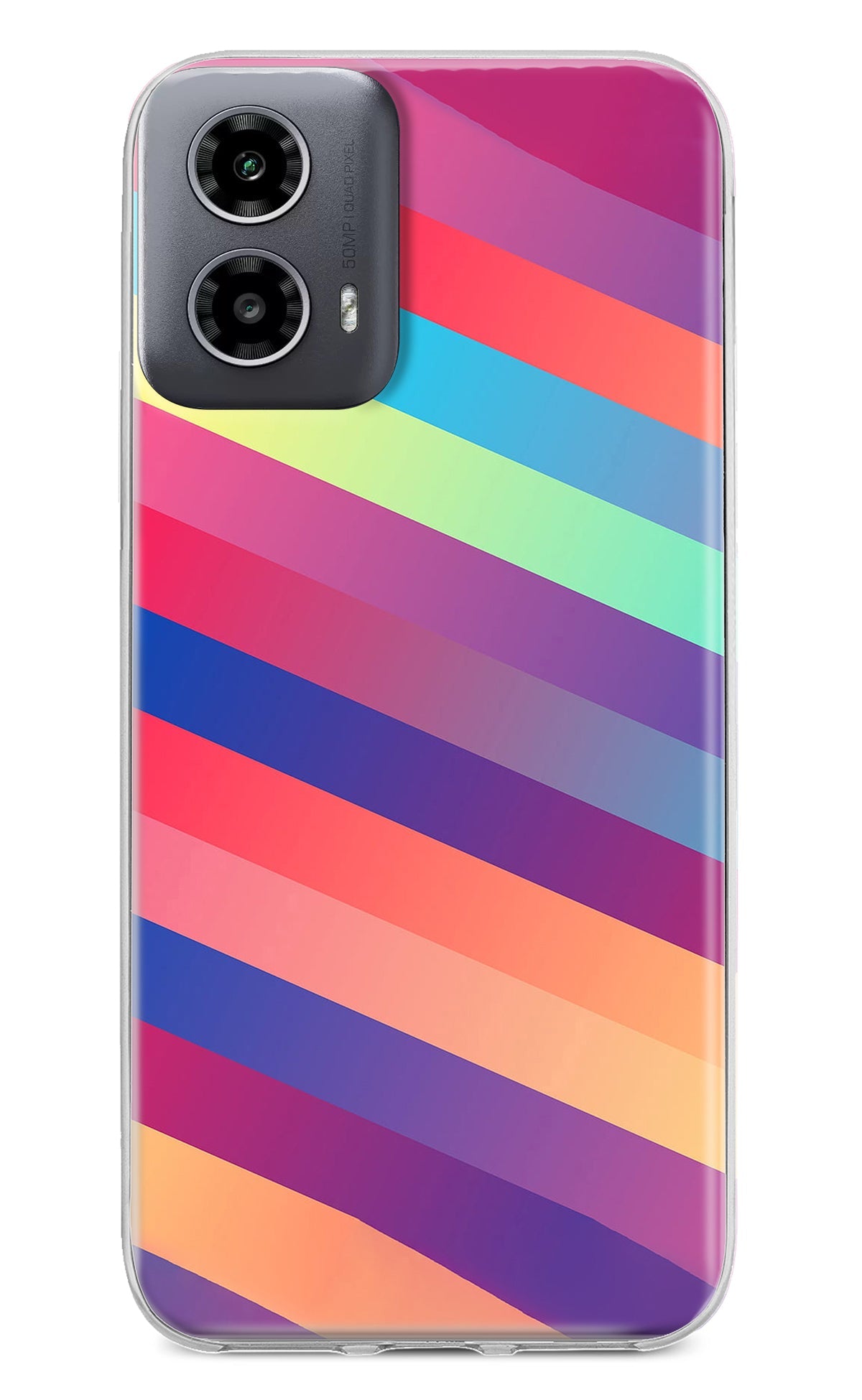 Stripes color Moto G34 5G Back Cover