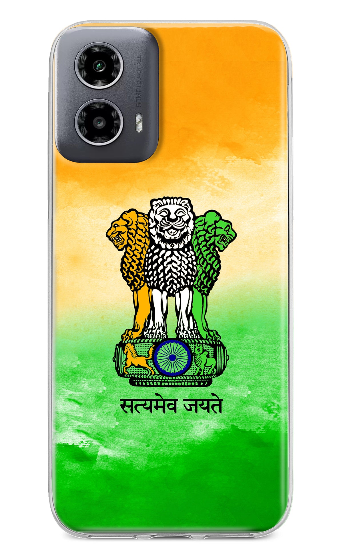Satyamev Jayate Flag Moto G34 5G Back Cover