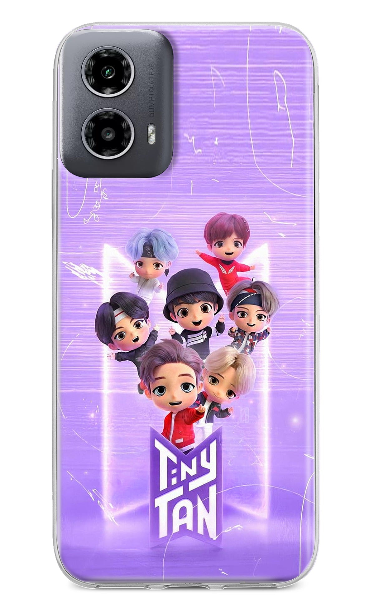 BTS Tiny Tan Moto G34 5G Back Cover