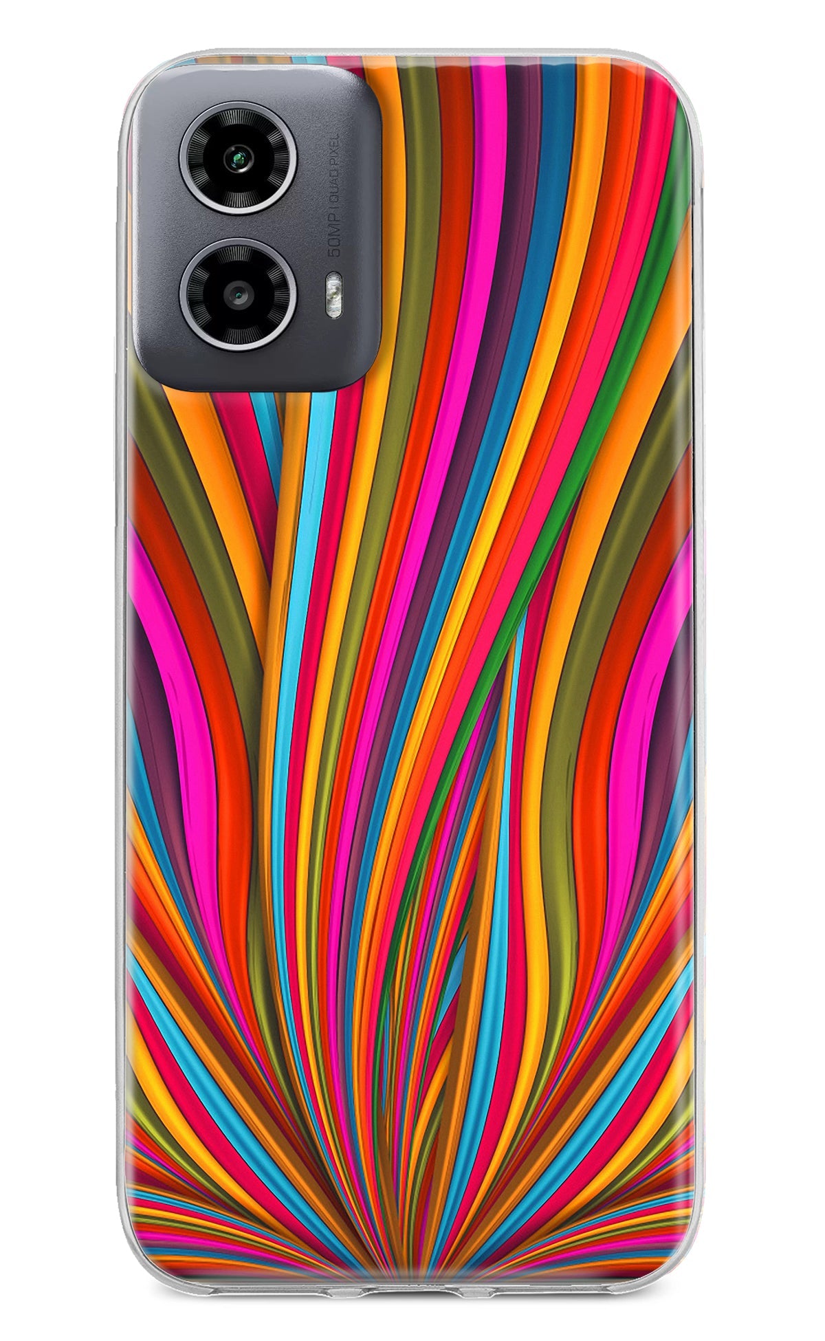 Trippy Wavy Moto G34 5G Back Cover