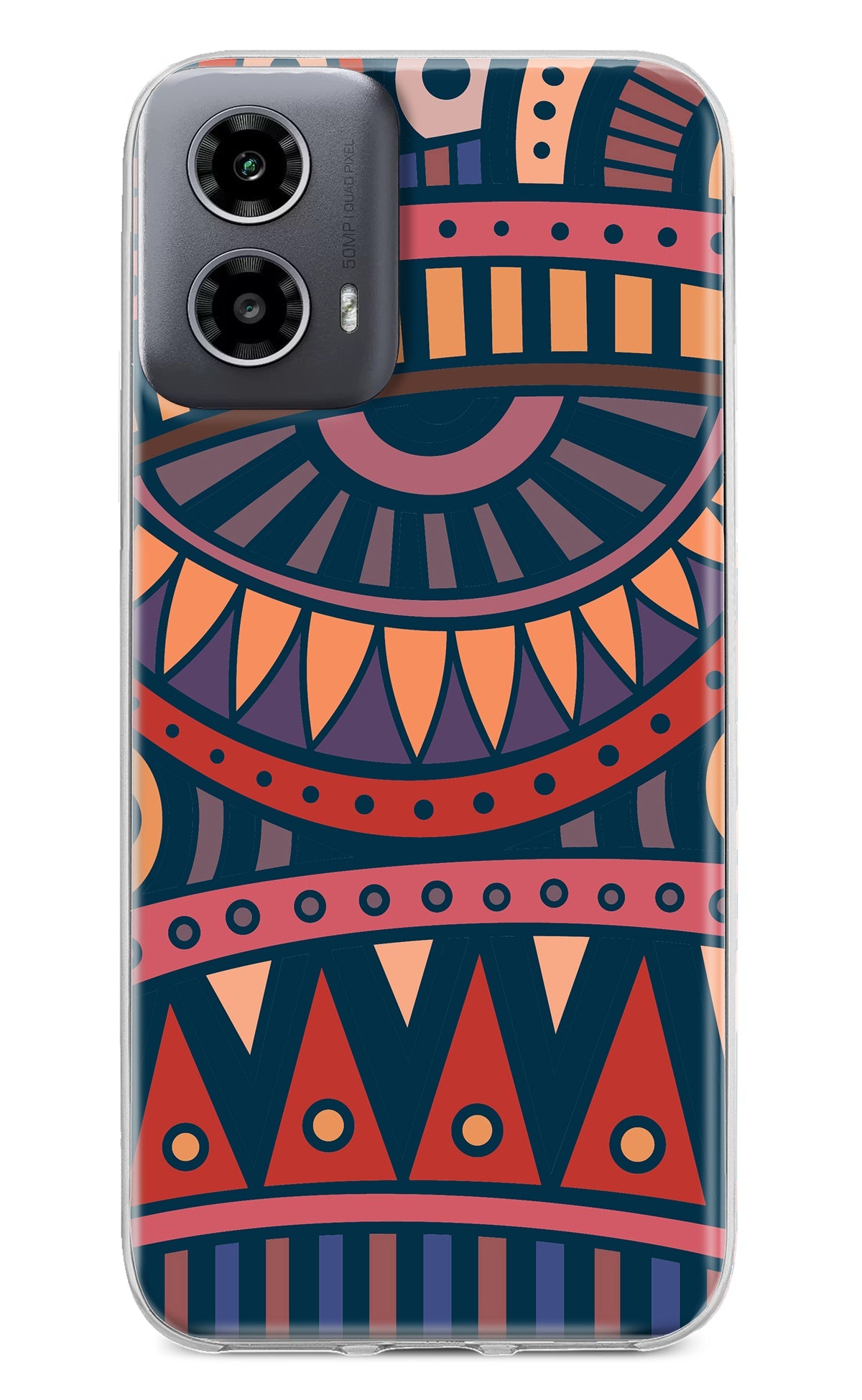 African Culture Design Moto G34 5G Back Cover