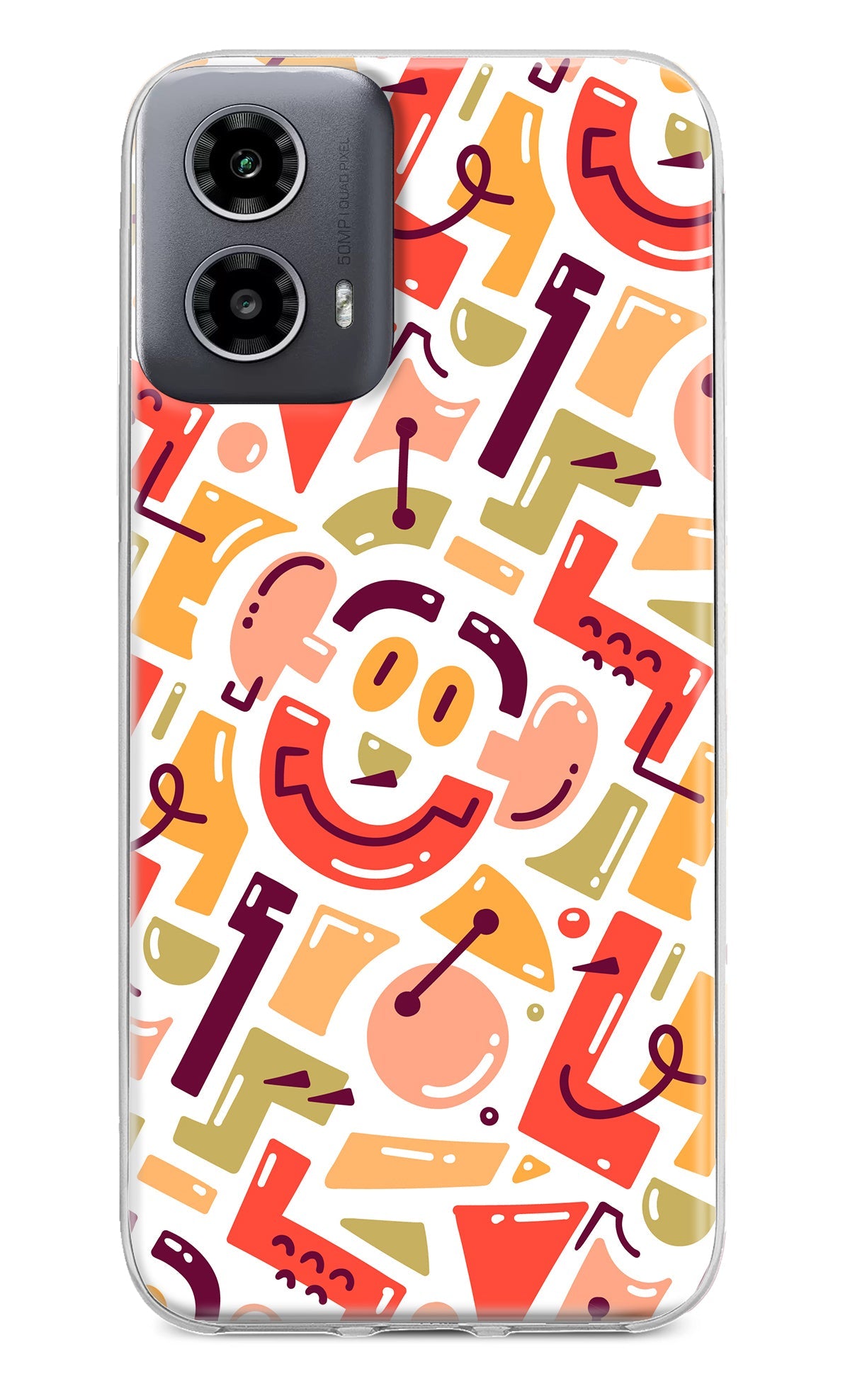 Doodle Pattern Moto G34 5G Back Cover